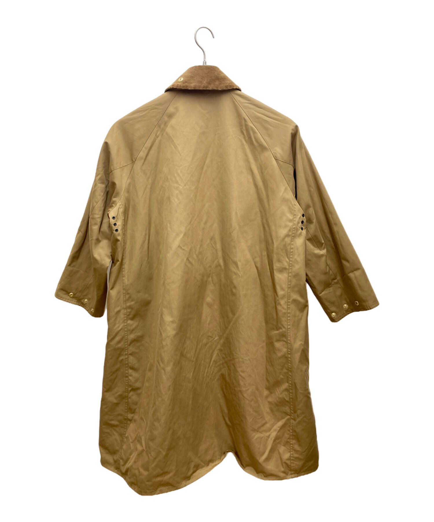 バブアー タグ付き 美品 ステンカラーコート ベージュ サイズS 中古・古着通販】Barbour (バブアー) ステンカラーコート ベージュ