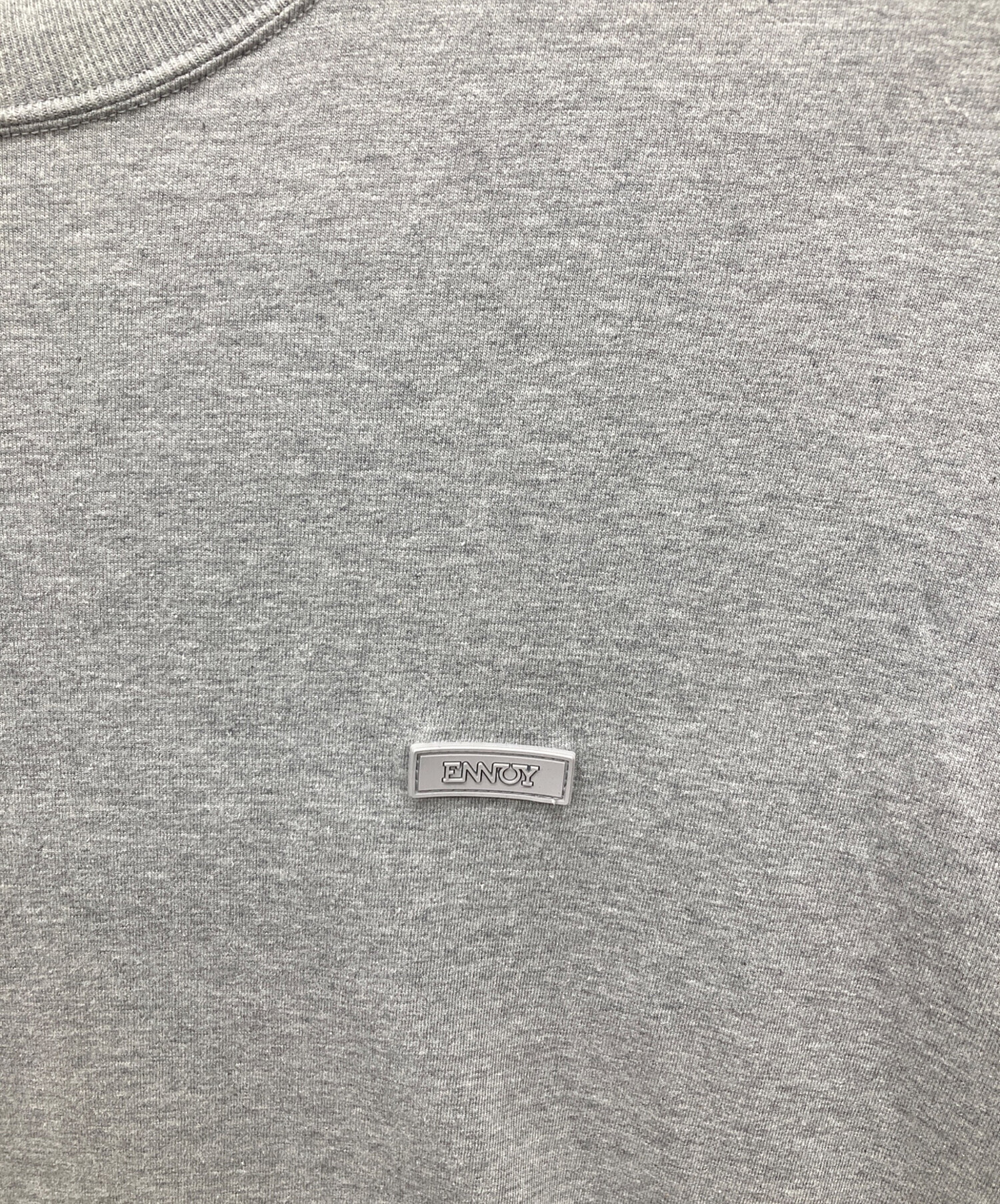 中古・古着通販】ENNOY (エンノイ) 23SSラバーロゴTシャツ グレー