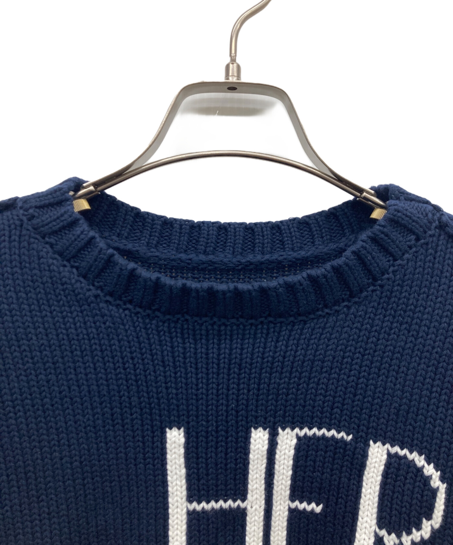 トップス Her lip to Share The Love Knit Top navy 中古・古着通販】HER LIP TO (ハーリップトゥ) Share The Love Knit