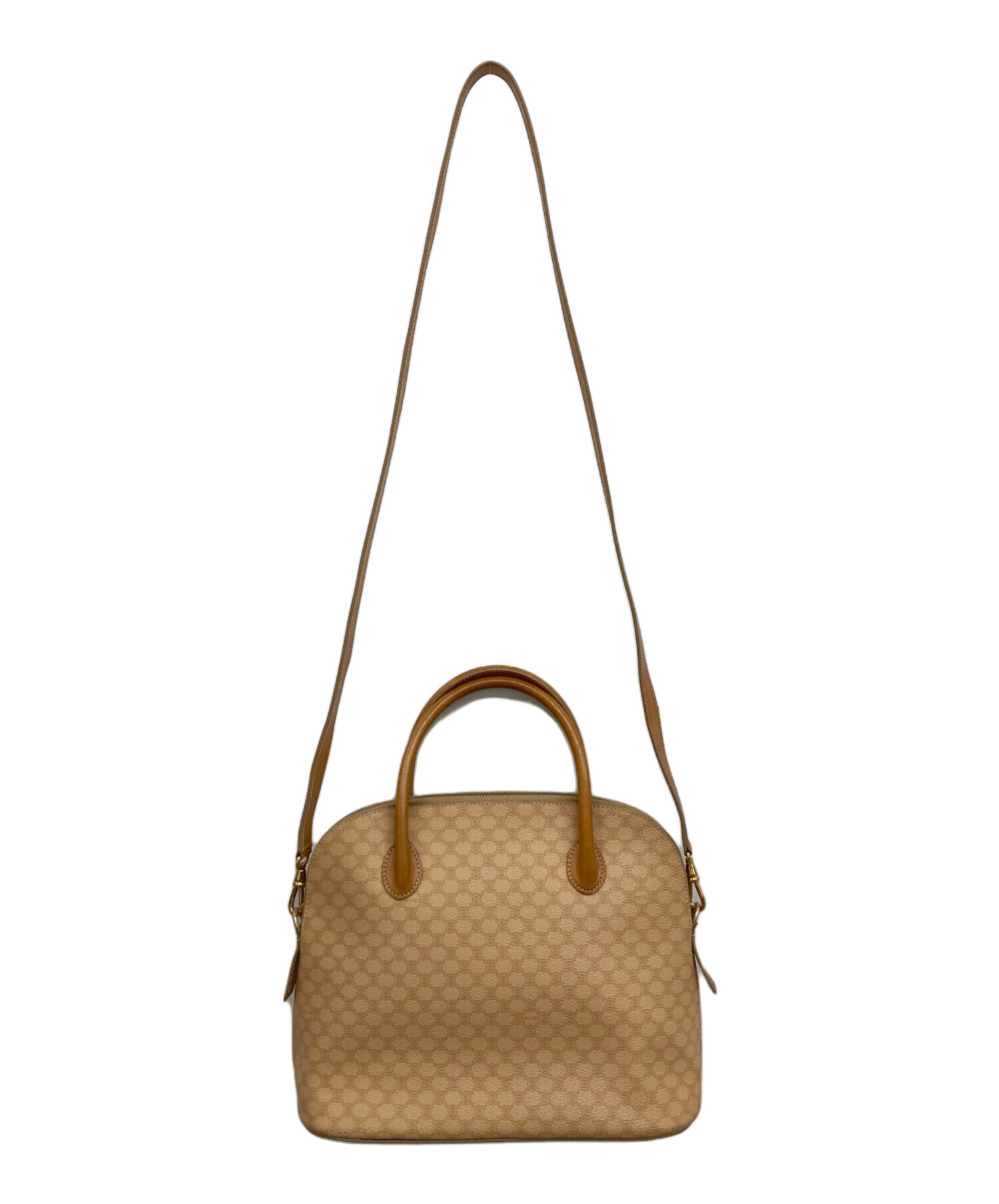 中古・古着通販】CELINE (セリーヌ) マカダム柄ラウンドトートバッグ 