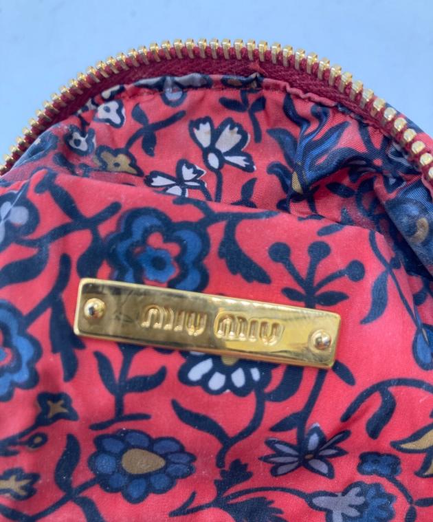中古・古着通販】MIU MIU (ミュウミュウ) 総柄ナイロンポーチ/花柄