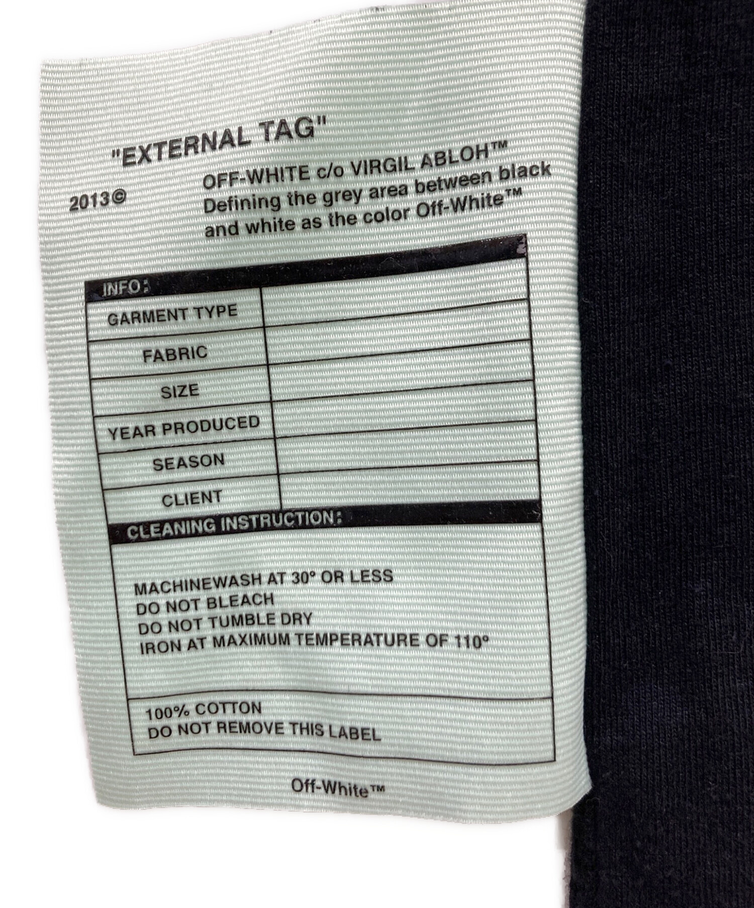 中古・古着通販】OFFWHITE (オフホワイト) プリントTシャツ/SOMETHING 