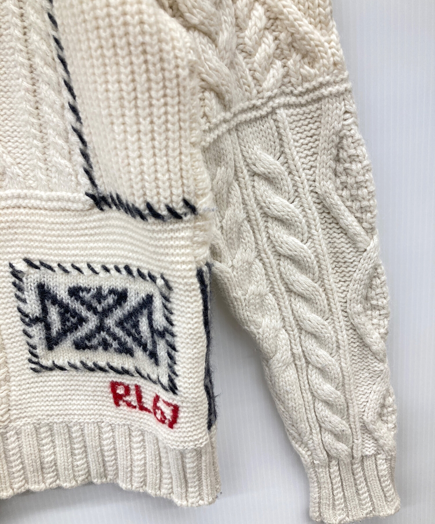 POLO RALPH LAUREN 50周年 パッチワーク モックネックニット 【公式通販】