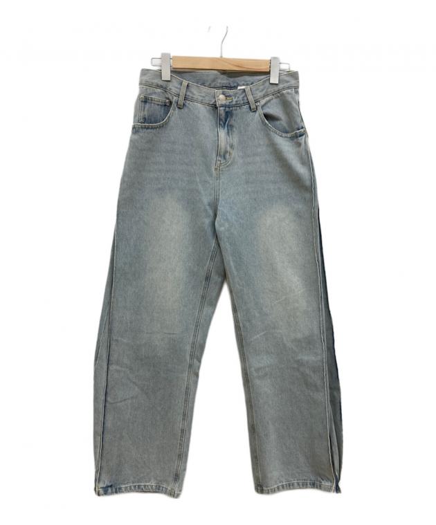 YENN SIDE PLEATED DENIM　サイドプリーツ　サイズ40 楽天市場】YENN（イェン） サイドプリーツ デニムパンツ