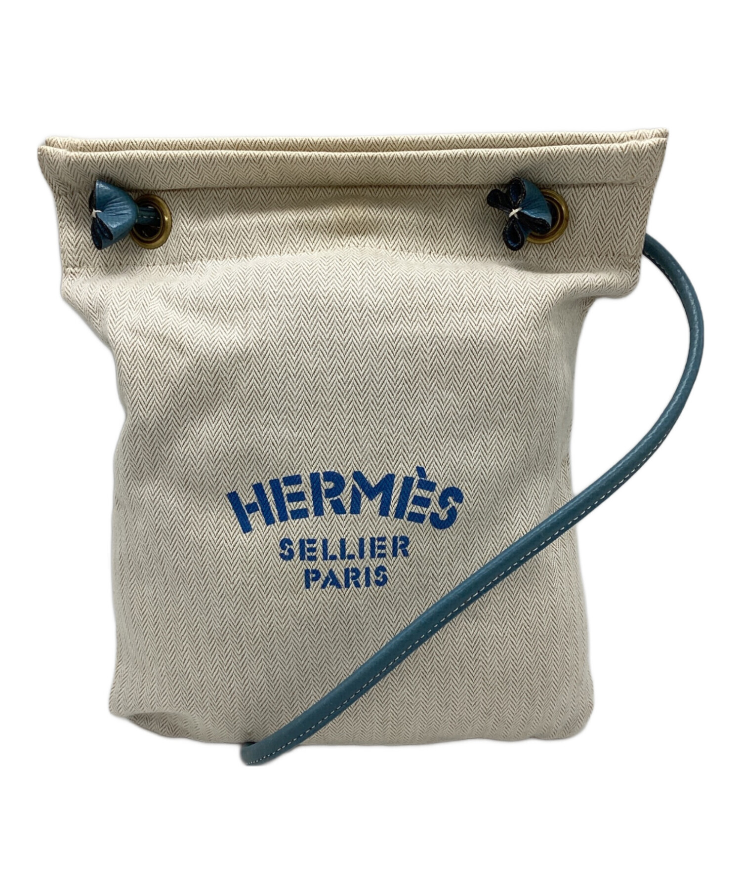 エルメス HERMES アリーヌPM ショルダーバッグ レザー トワル エルメス HERMES アリーヌPM ショルダーバッグ レザー トワル
