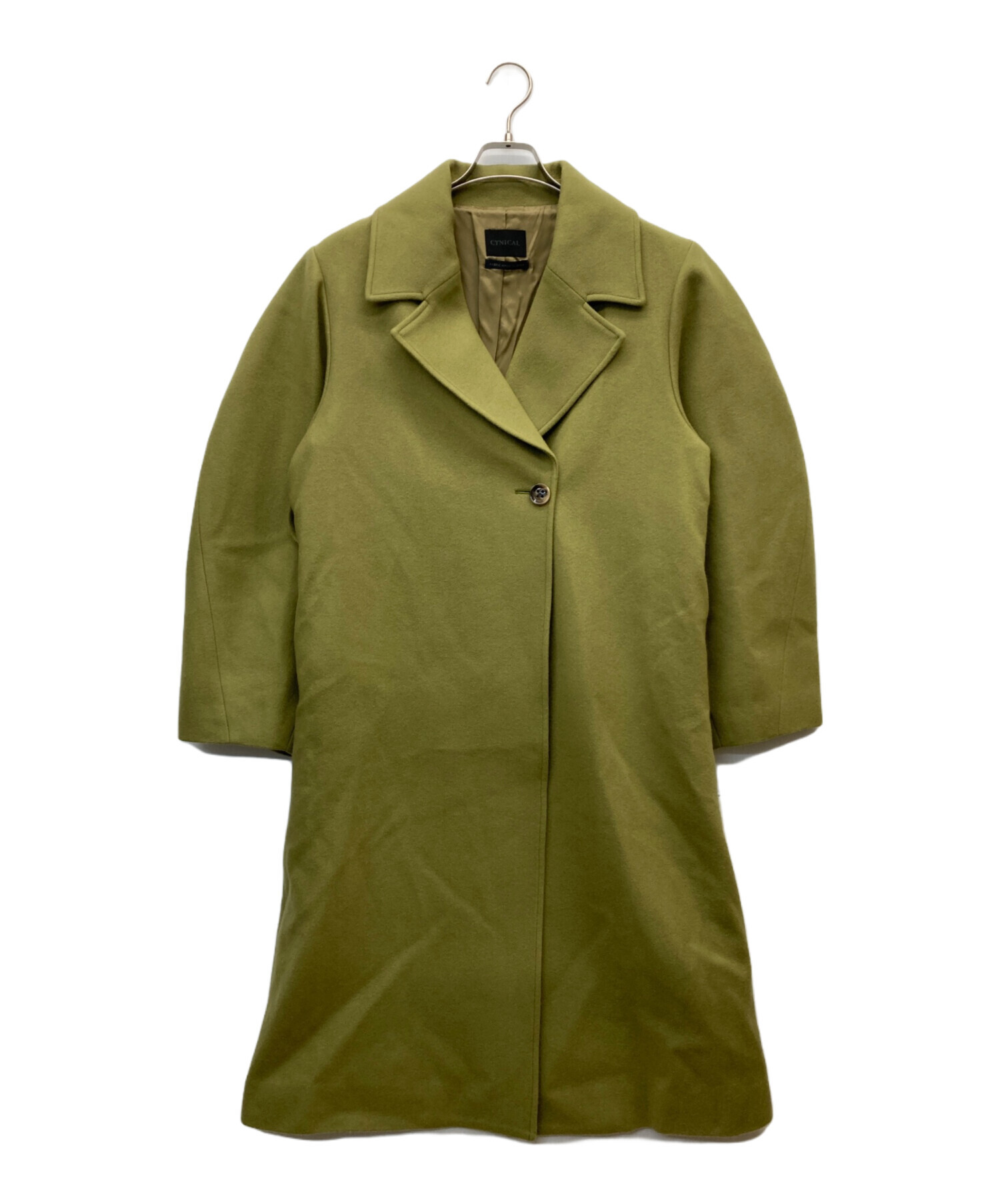 CYNICAL コート 中古・古着通販】Cynical (シニカル) ワイドチェスターコート グリーン