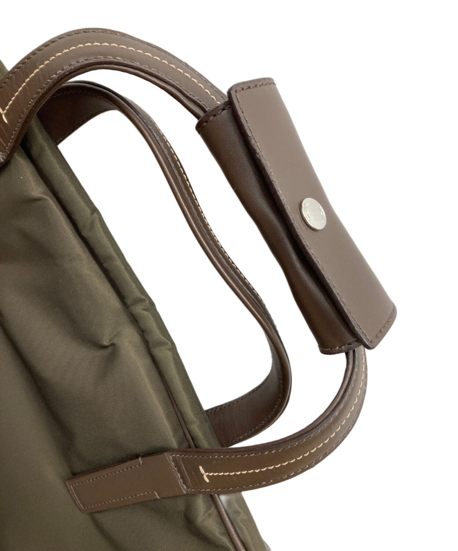 【人気】TUMI キャメル レザー ビジネスバッグ ブリーフケース ブラウン 中古・古着通販】TUMI (トゥミ) レザーコンビブリーフケース/ブリーフ
