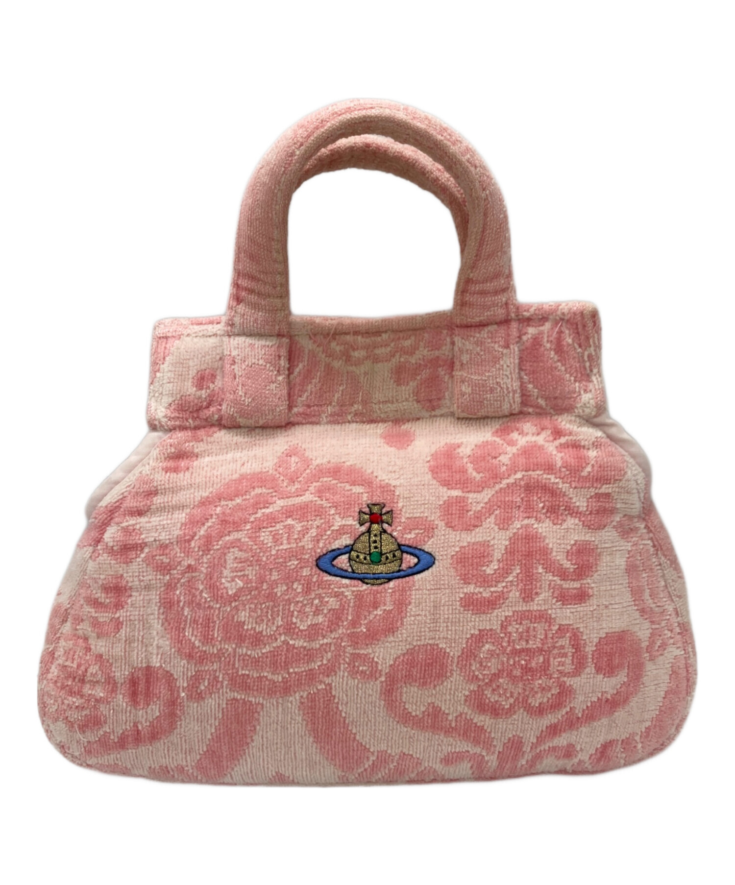 ヴィヴィアンウエストウッド パイル生地トートバッグ Vivienne