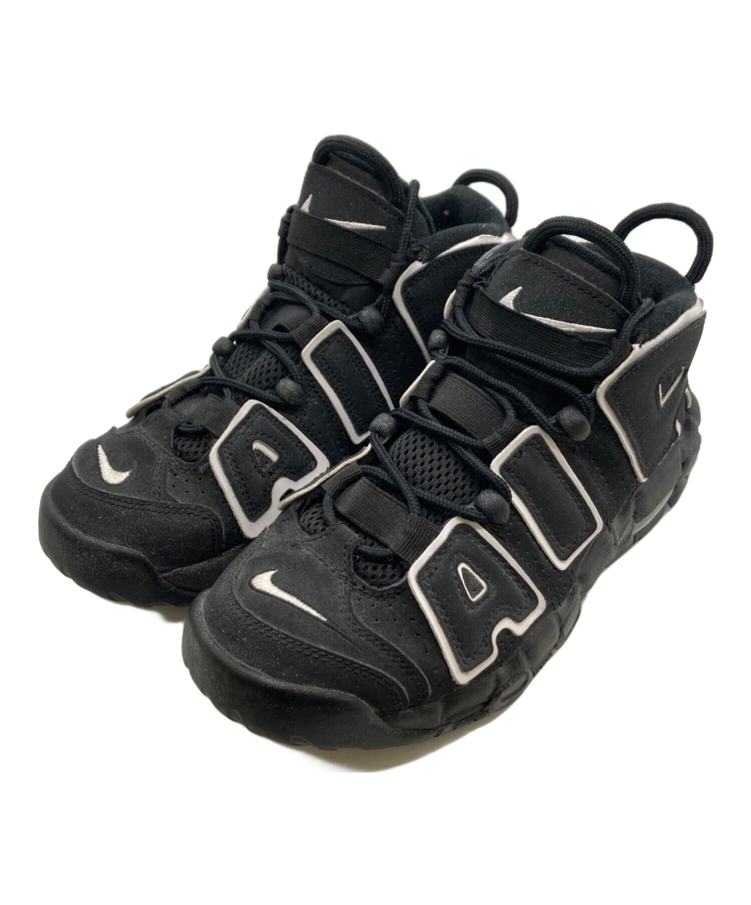 中古・古着通販】NIKE (ナイキ) AIR MORE UPTEMPO GS ブラック 中古・古着通販】NIKE (ナイキ) AIR MORE UPTEMPO GS ブラック