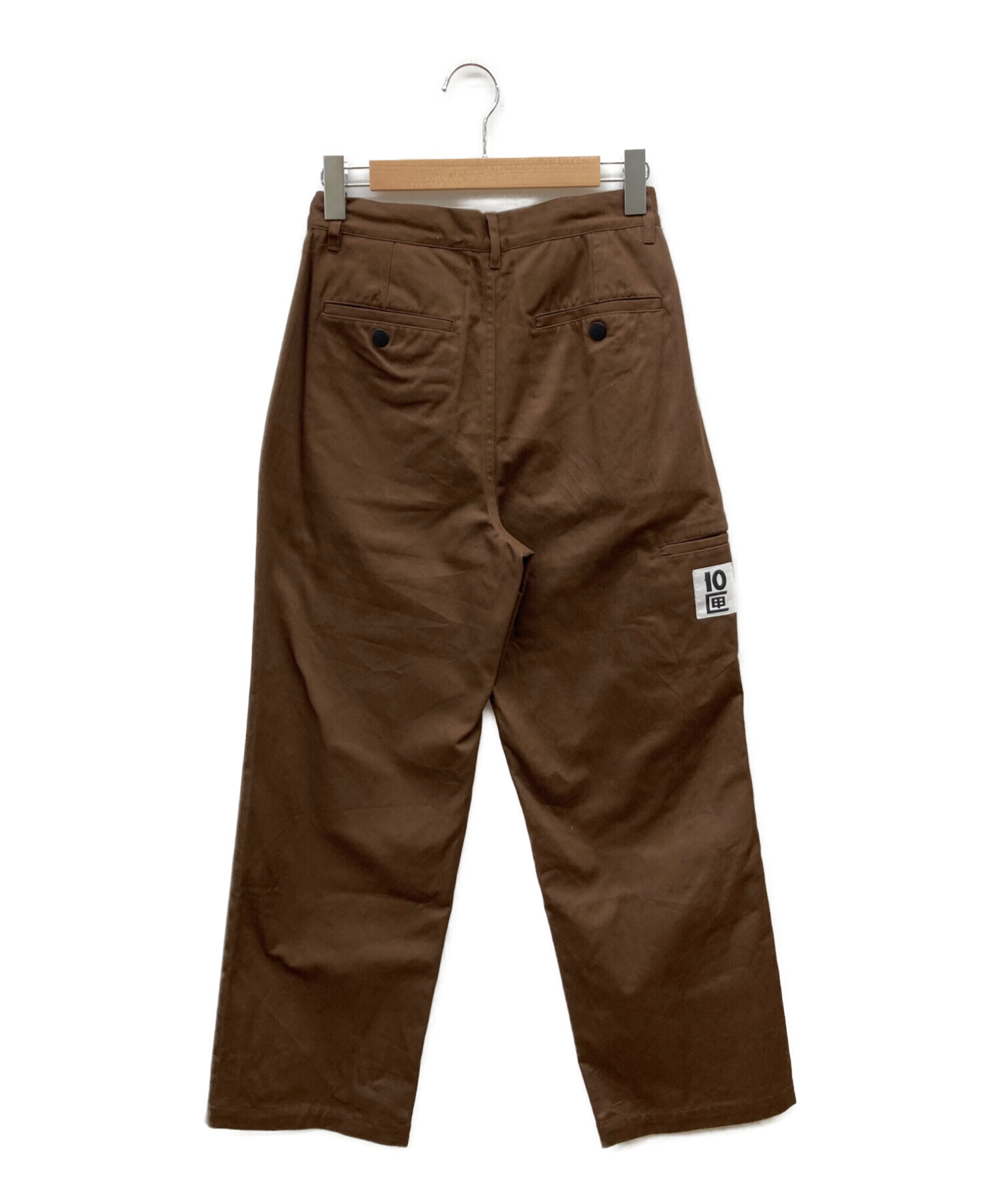 転売 せどり フリマ オシャレ 古着 大量 ブランド 激安 ファッション 服 パンツ コート 靴 鞄 中古・古着通販】TENBOX (テンボックス) Work Pants ブラウン サイズ:S