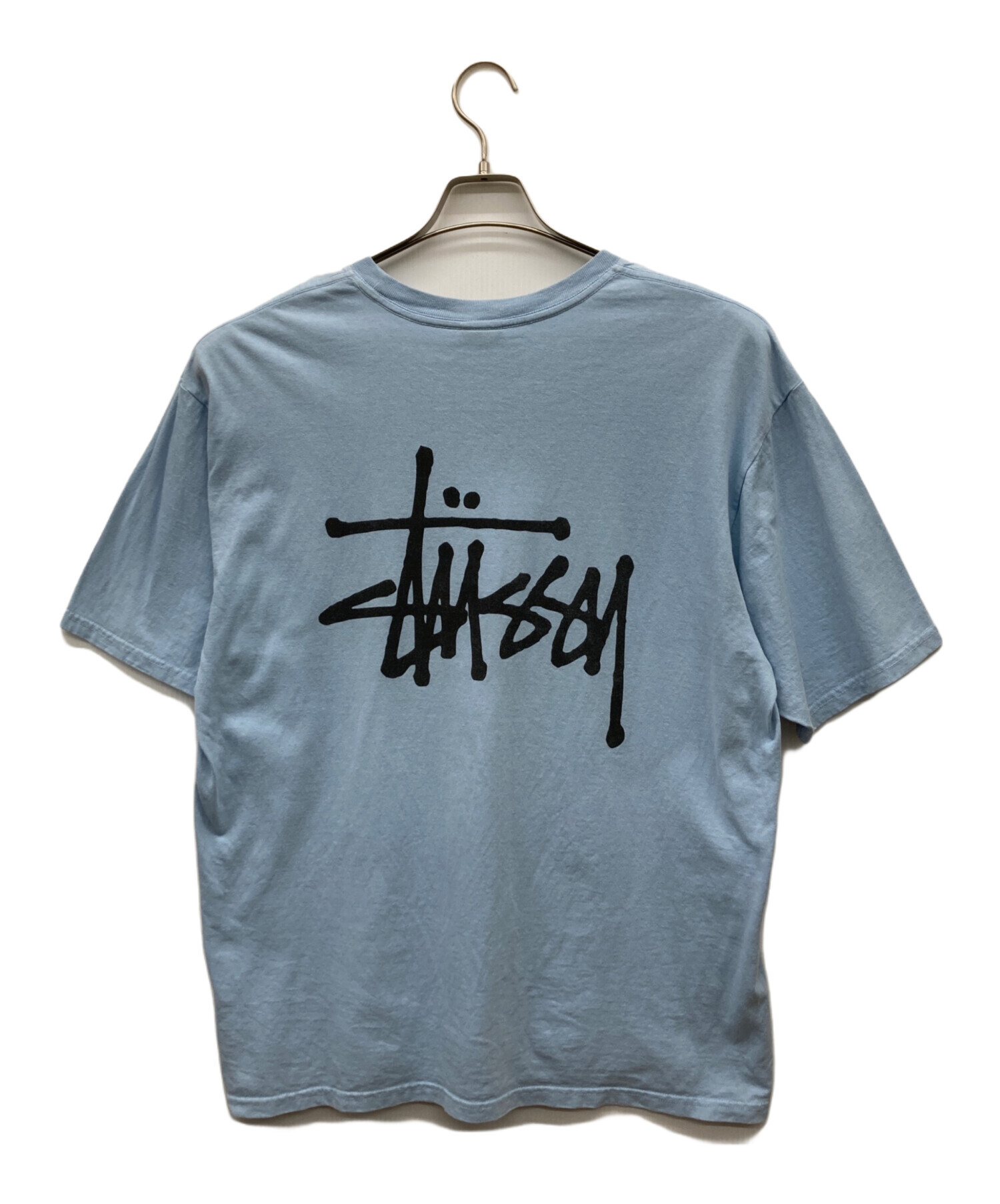 中古・古着通販】stussy (ステューシー) バックロゴTシャツ ブルー 