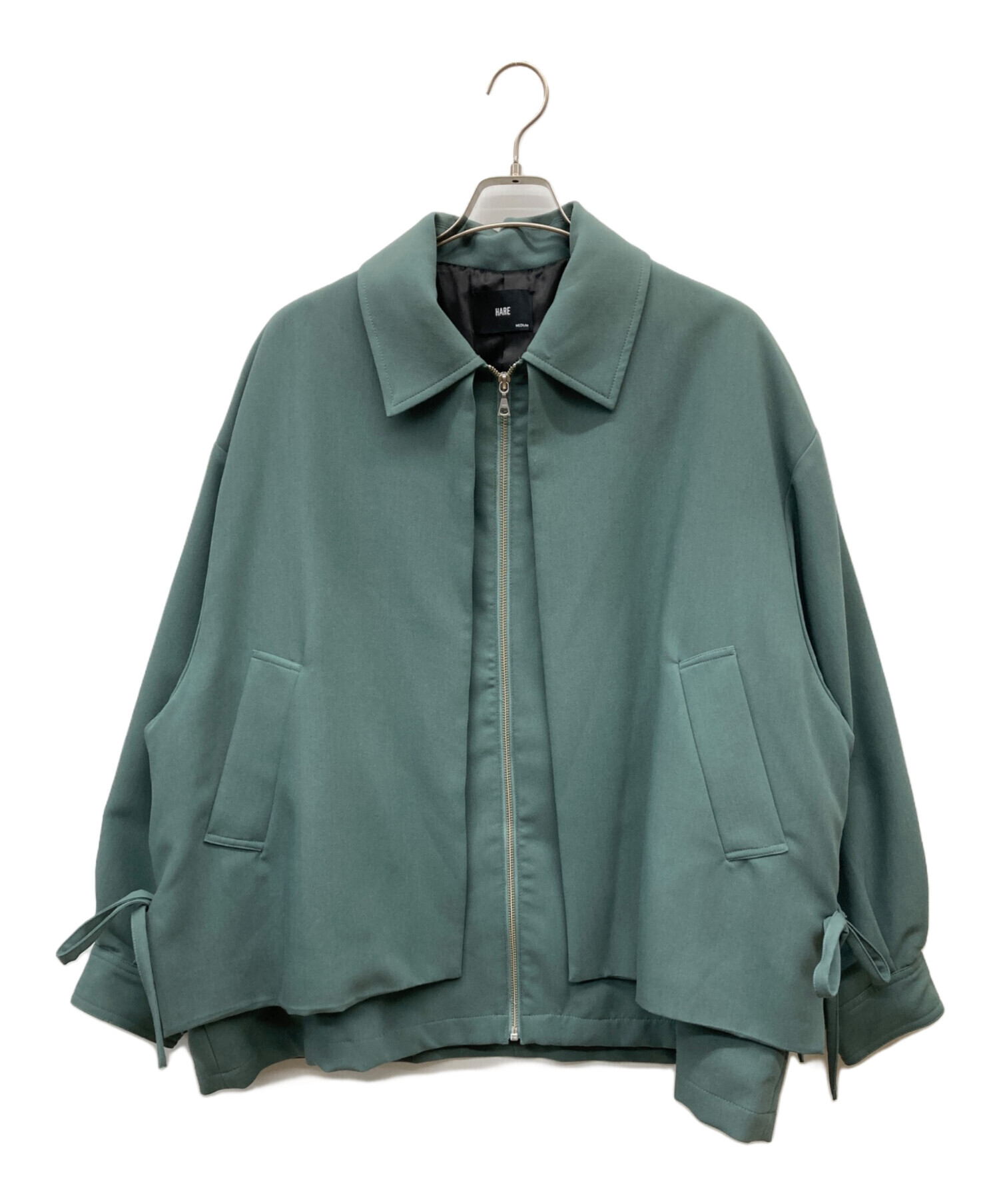 中古・古着通販】HARE (ハレ) レイヤードZIPジャケット グリーン 