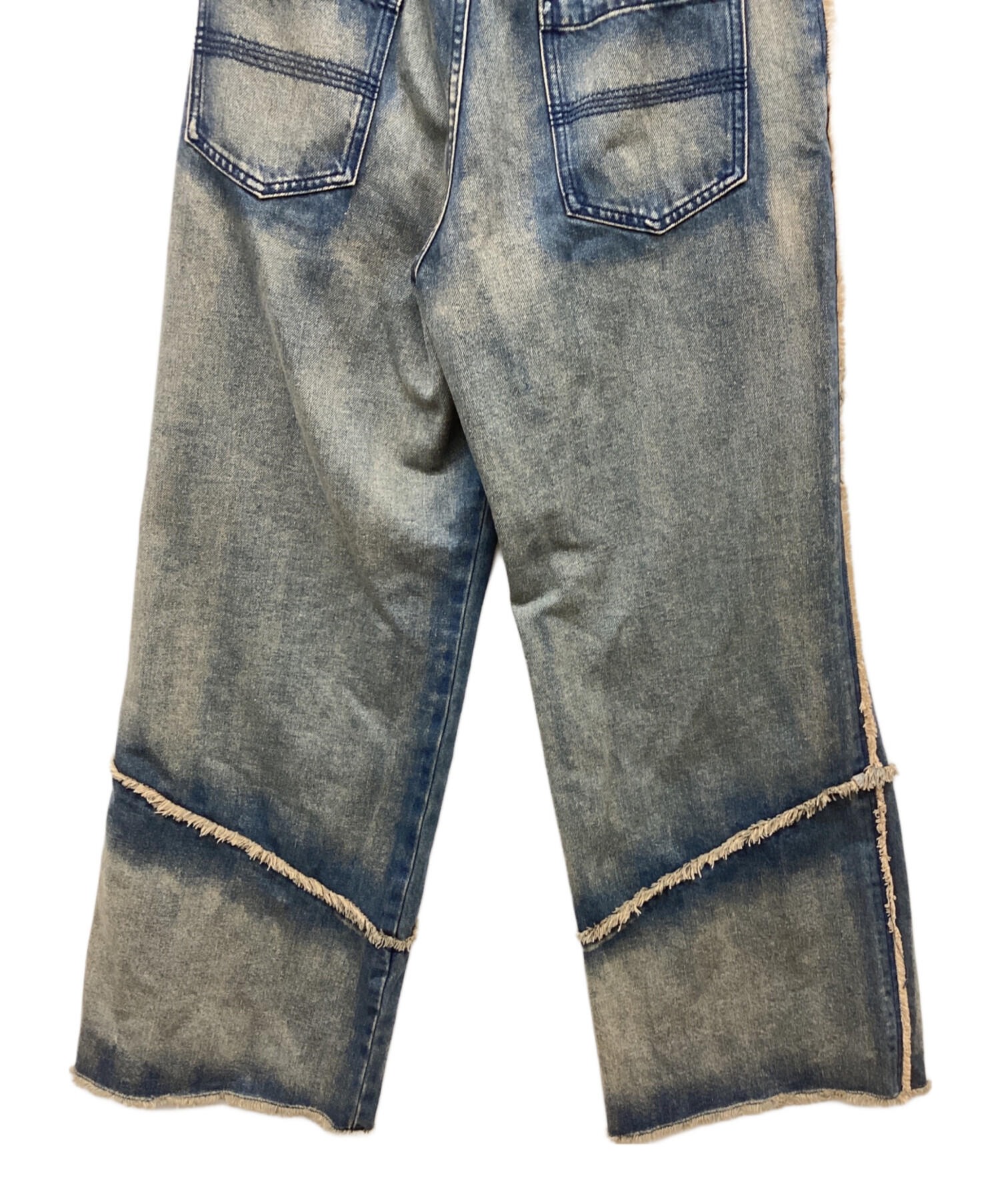 中古・古着通販】HARE (ハレ) コンバートフリンジデニムパンツ