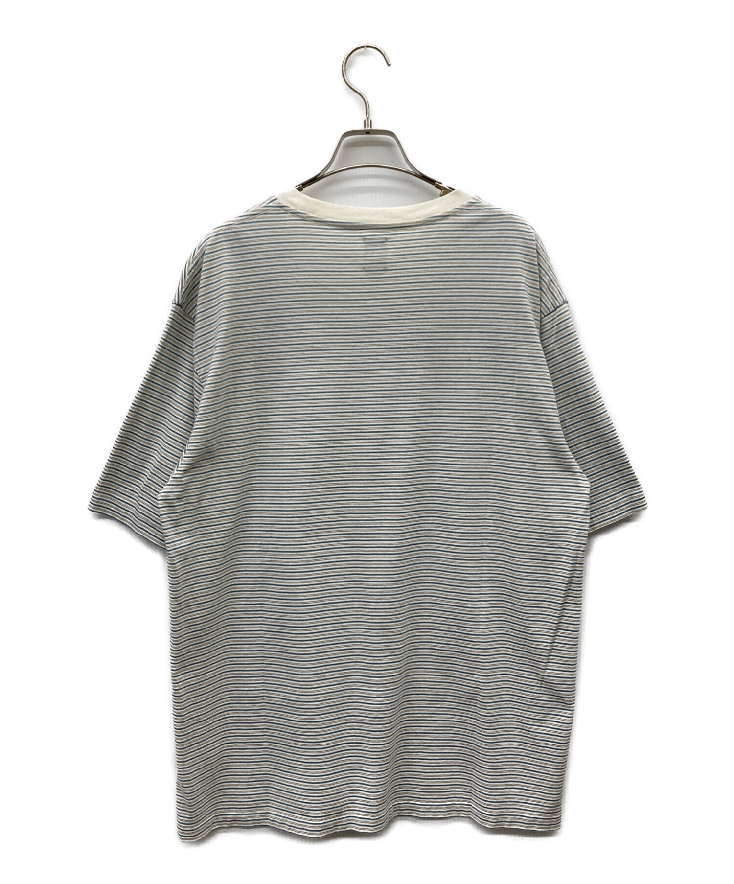中古・古着通販】BATONER (バトナ―) ボーダーTシャツ アイボリー