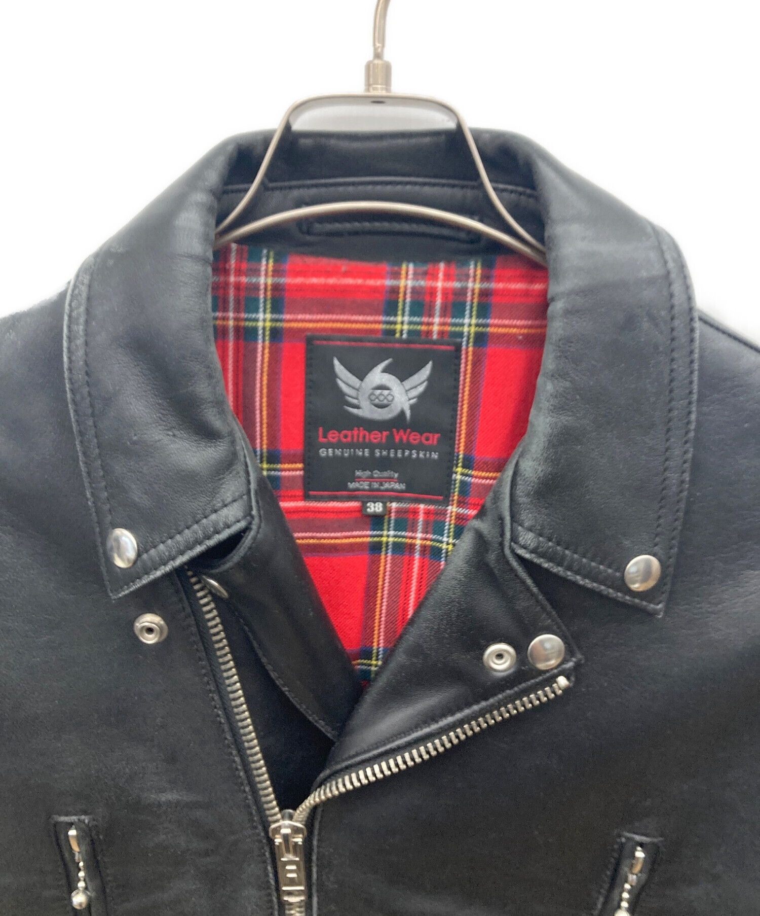 666 Leather Wear ダブルライダースレザージャケット 38