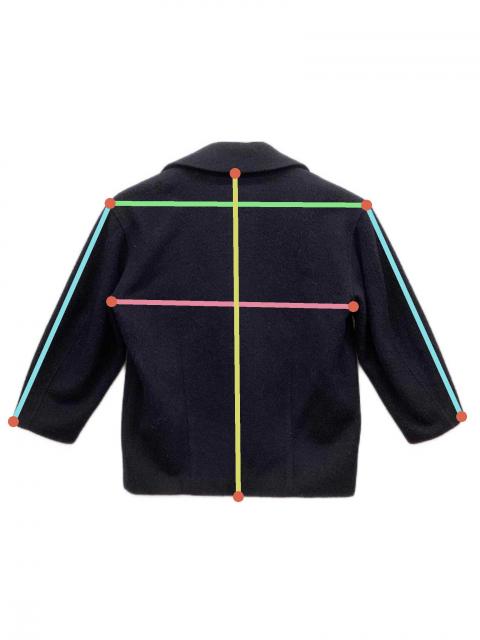 中古・古着通販】CLANE (クラネ) オーバー ライン ダブル コート