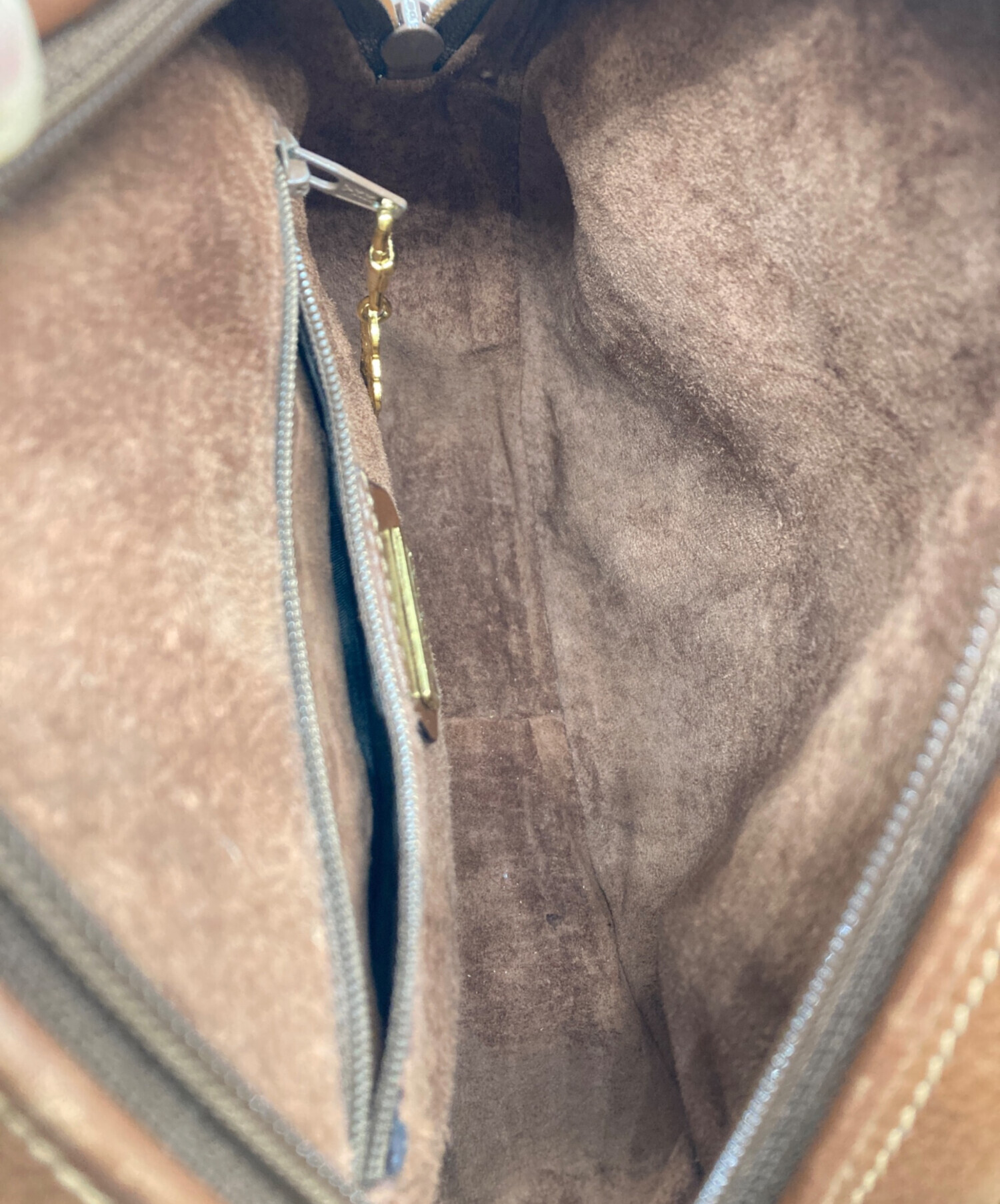 中古・古着通販】GUCCI (グッチ) ラウンドショルダーバッグ ブラウン