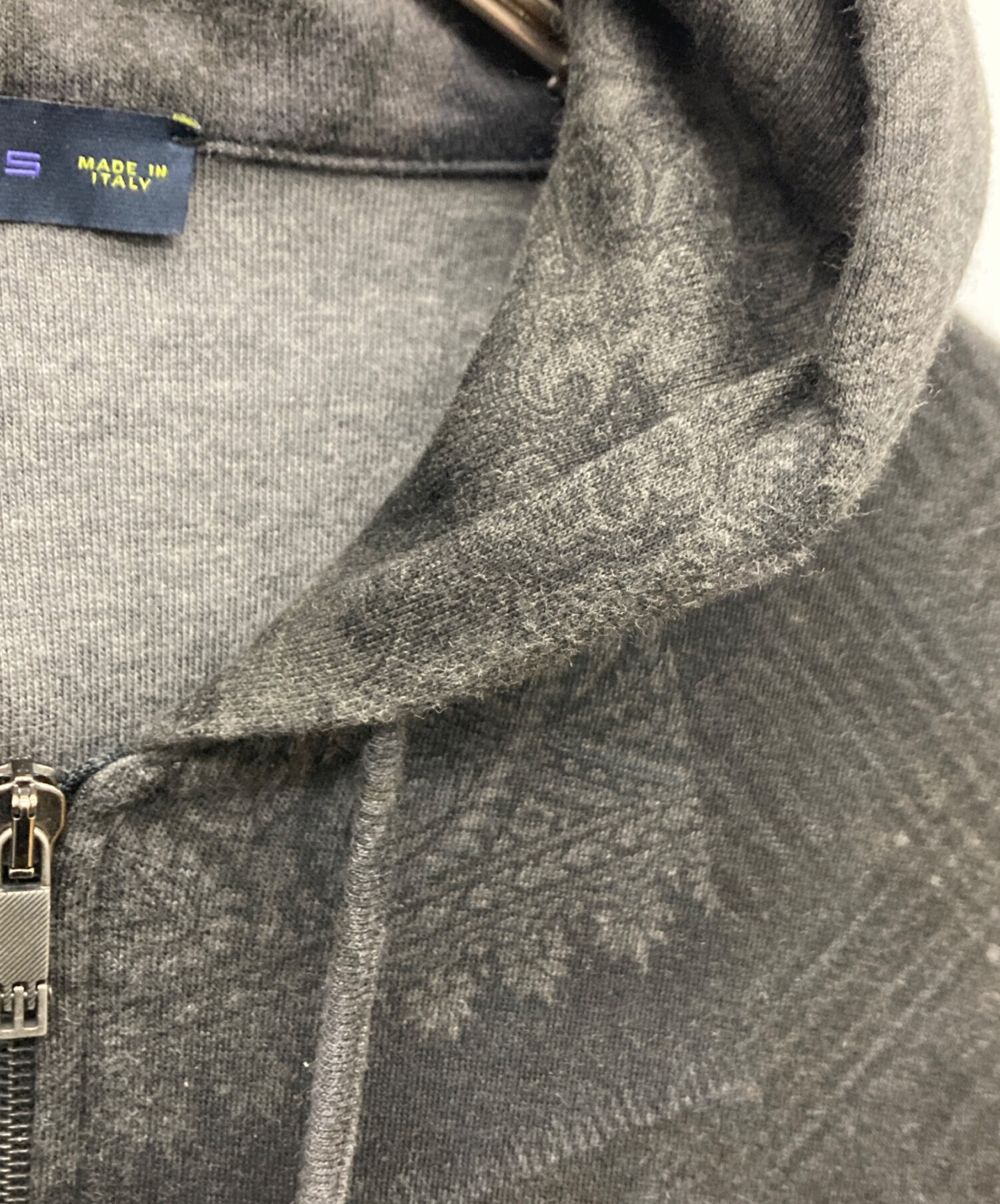 中古・古着通販】ETRO (エトロ) ペイズリー柄ジップパーカー ブラック