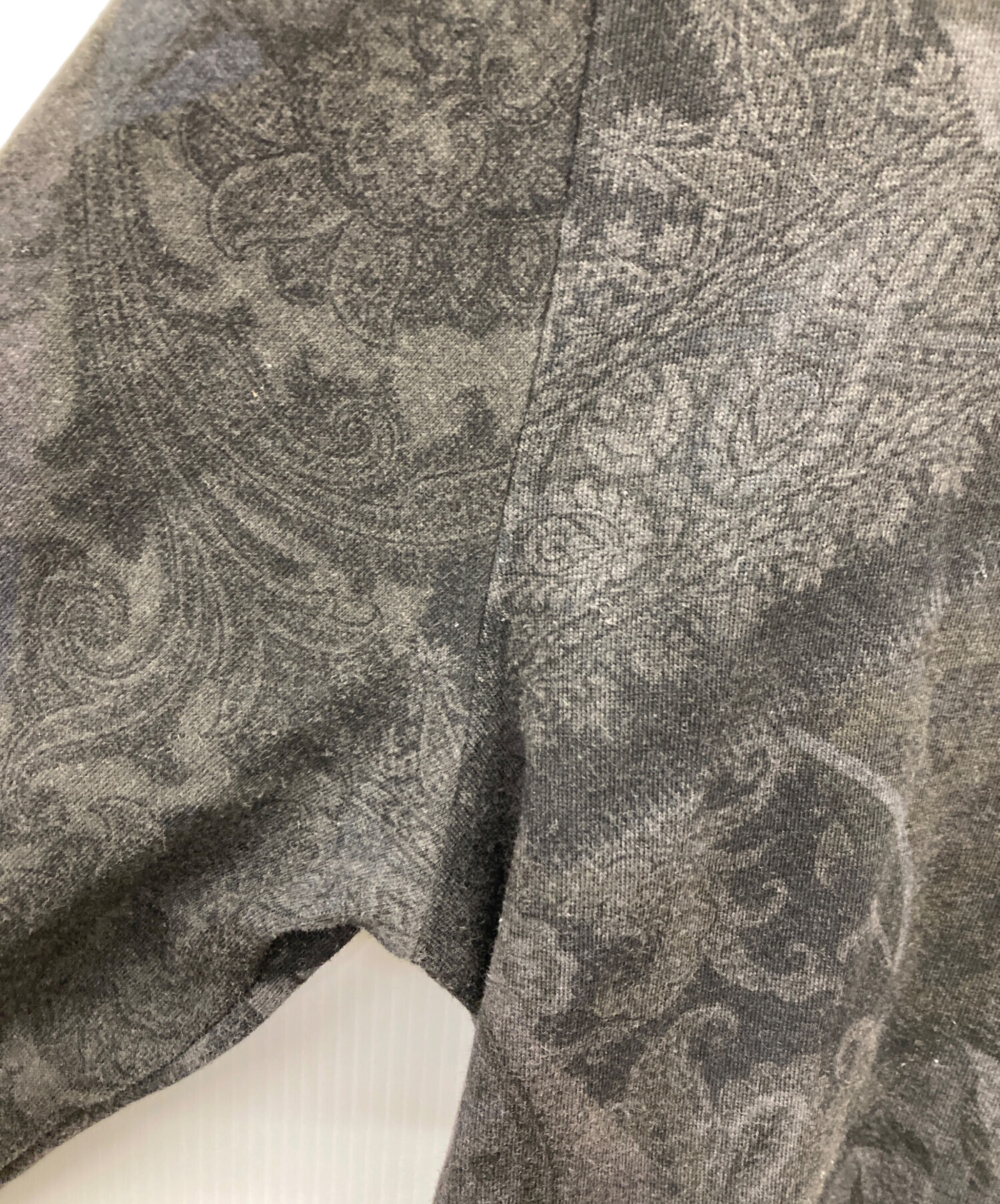 中古・古着通販】ETRO (エトロ) ペイズリー柄ジップパーカー ブラック