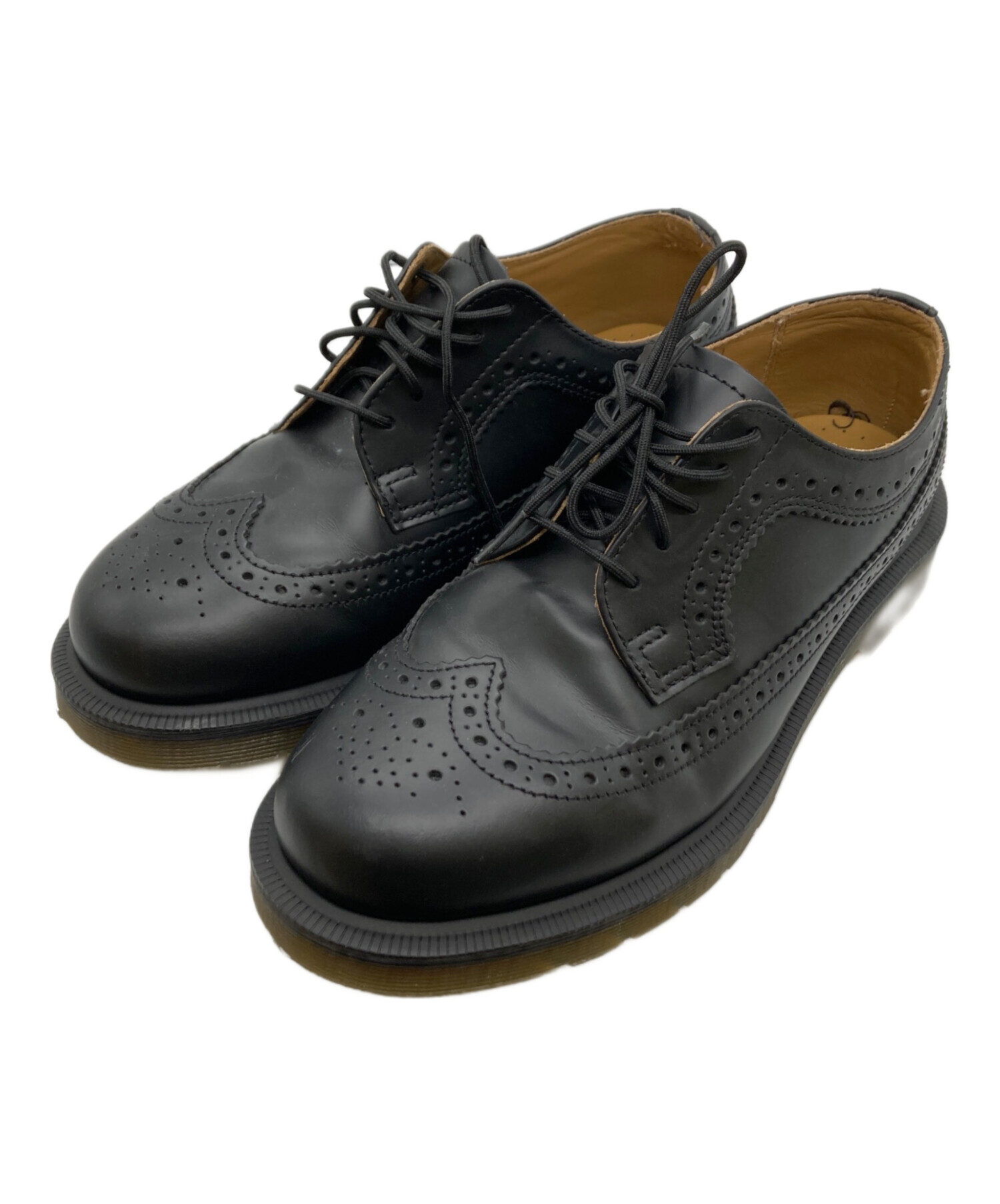 Dr. Martens ブラック ブローグシューズ 中古・古着通販】Dr.Martens (ドクターマーチン) ブローグシューズ