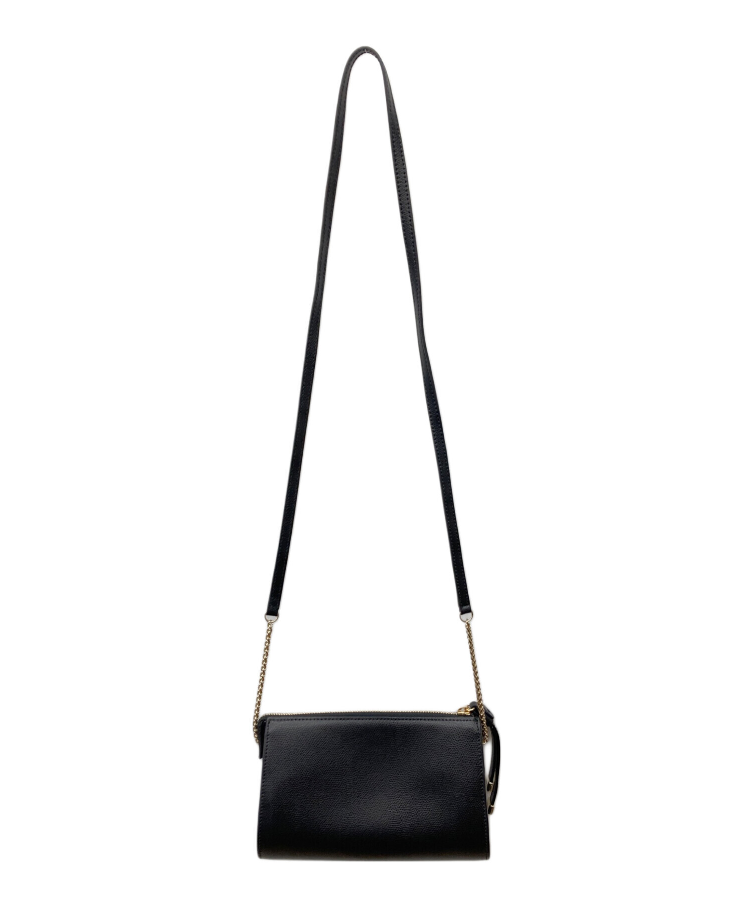 中古・古着通販】FURLA (フルラ) チェーンショルダーバッグ ブラック 