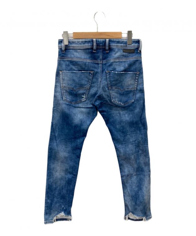 中古・古着通販】DIESEL (ディーゼル) ダメージ加工デニムパンツ 