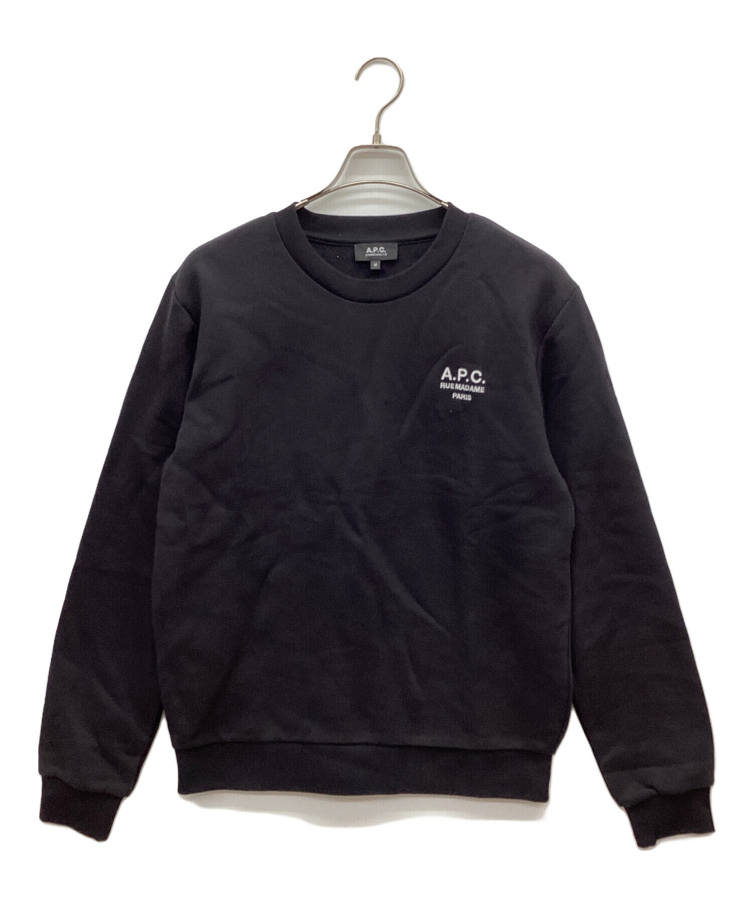 A.P.C. ブラック スウェット M 中古・古着通販】A.P.C. (アーペーセー) Standard Rue Madame