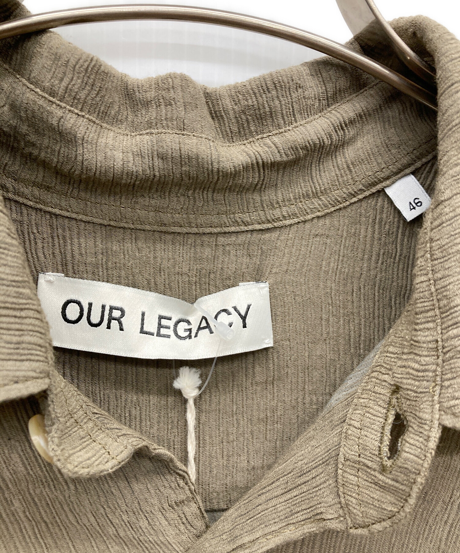 トップス Our Legacy initial shirt 24ss 46 中古・古着通販】OUR LEGACY (アワーレガシー) INITIAL SHIRT オリーブ