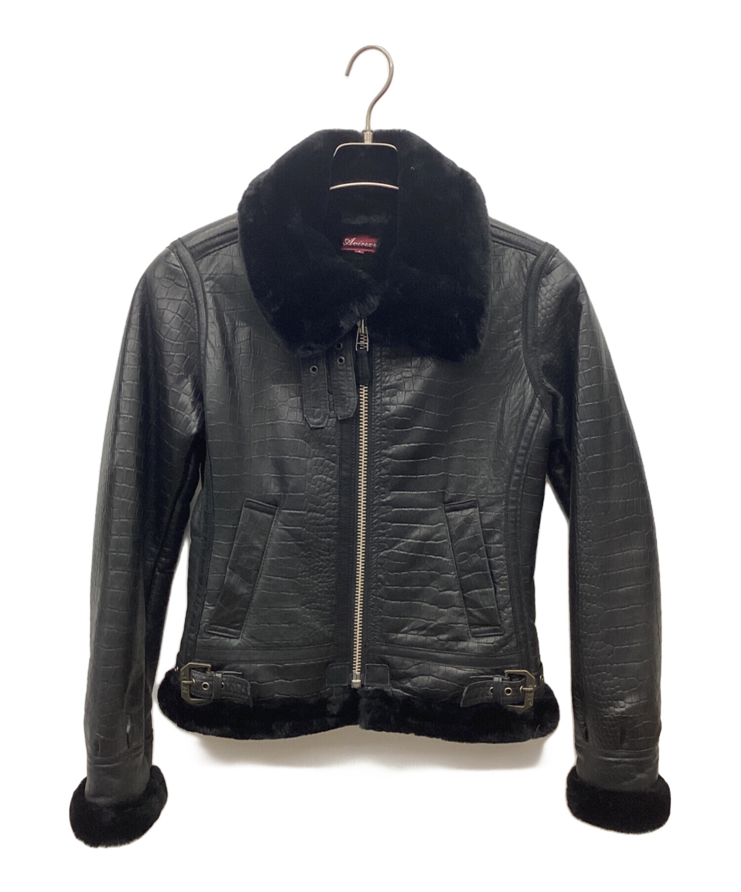 【未使用】  シープレザージャケット 中古・古着通販】AVIREX (アヴィレックス) シープレザー型押し