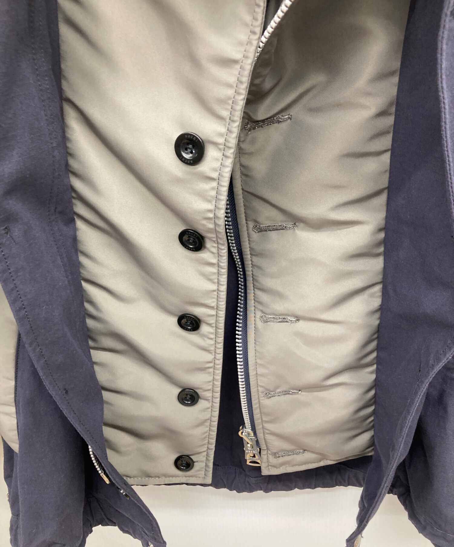 中古・古着通販】sacai (サカイ) Rip Stop Blouson ネイビー サイズ:1 