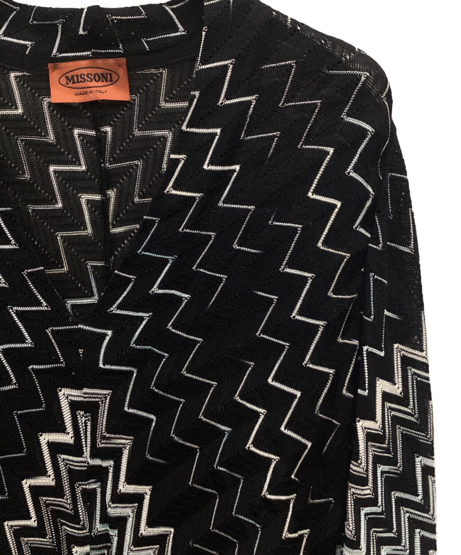 中古・古着通販】missoni (ミッソーニ) ジグザグ柄ニットワンピース