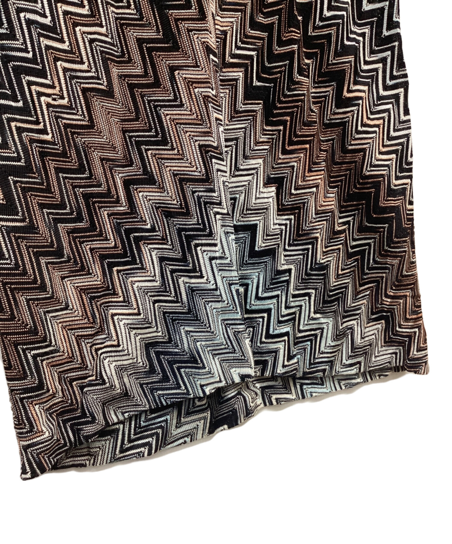 中古・古着通販】missoni (ミッソーニ) ジグザグ柄ニットワンピース