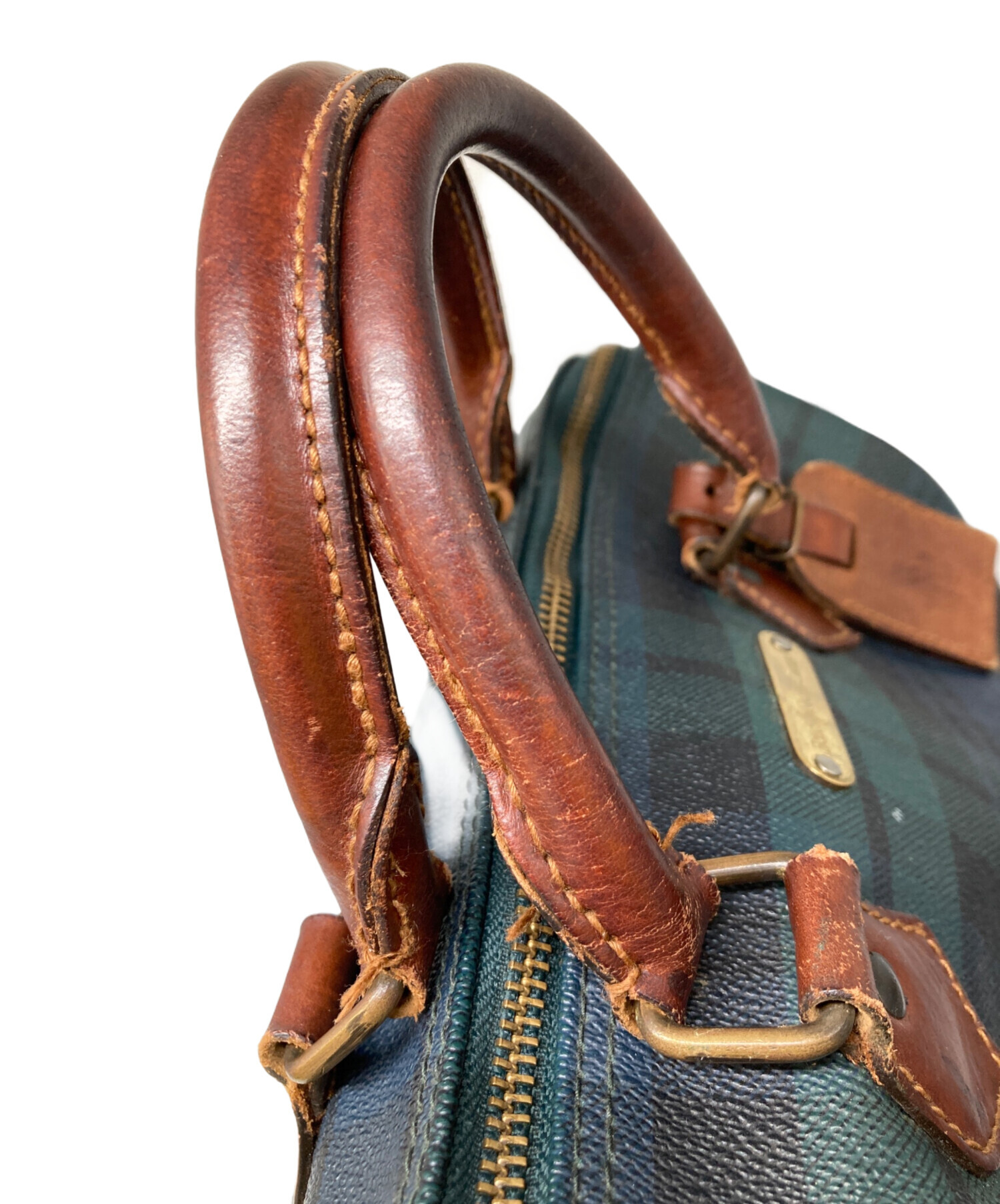 ポロ ラルフローレン ミニボストンバッグ ブラックウォッチ レディース] ラルフローレン ブラックウォッチ ミニボストンバッグ