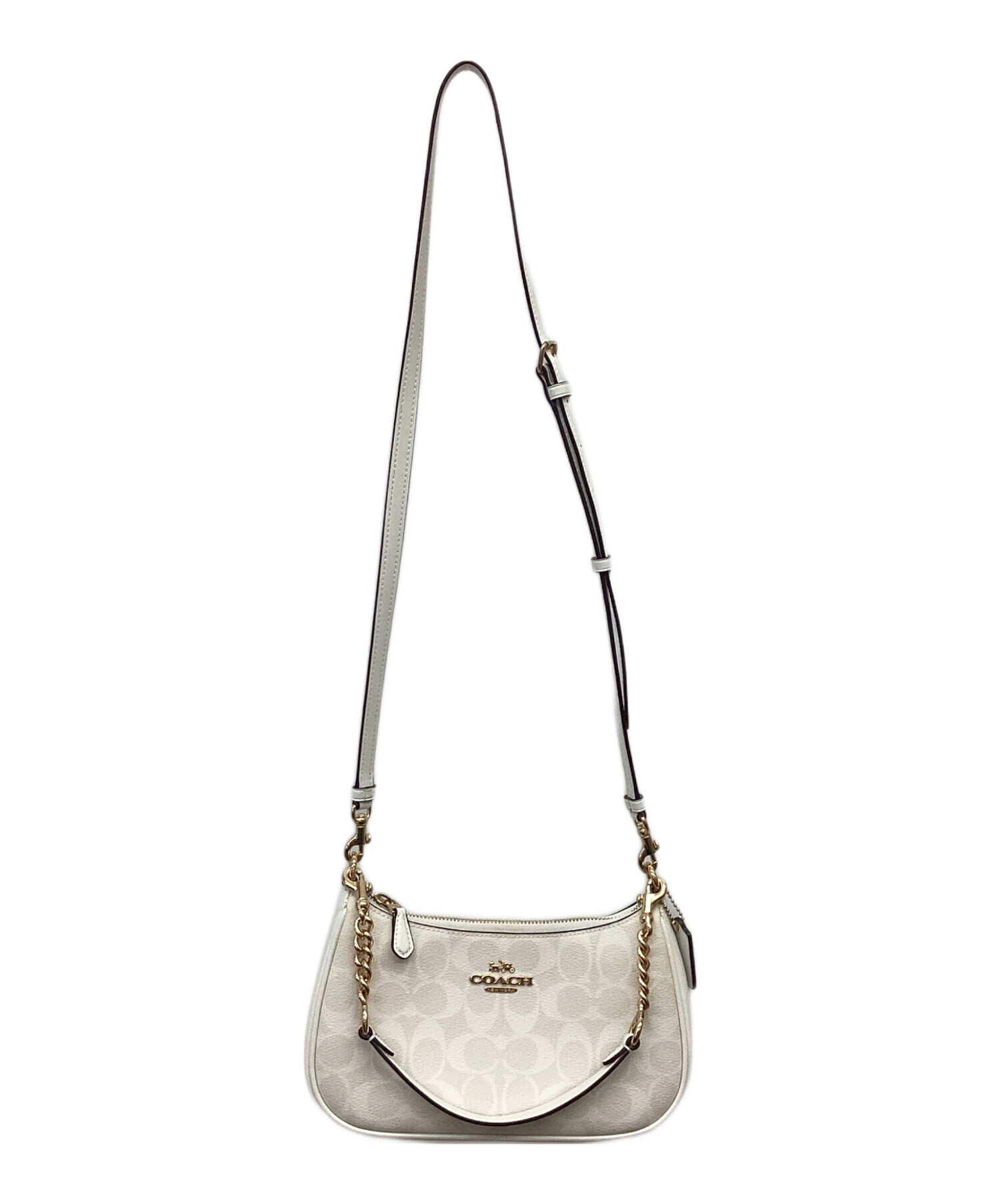中古・古着通販】COACH (コーチ) テリ ショルダーバッグ アイボリー 