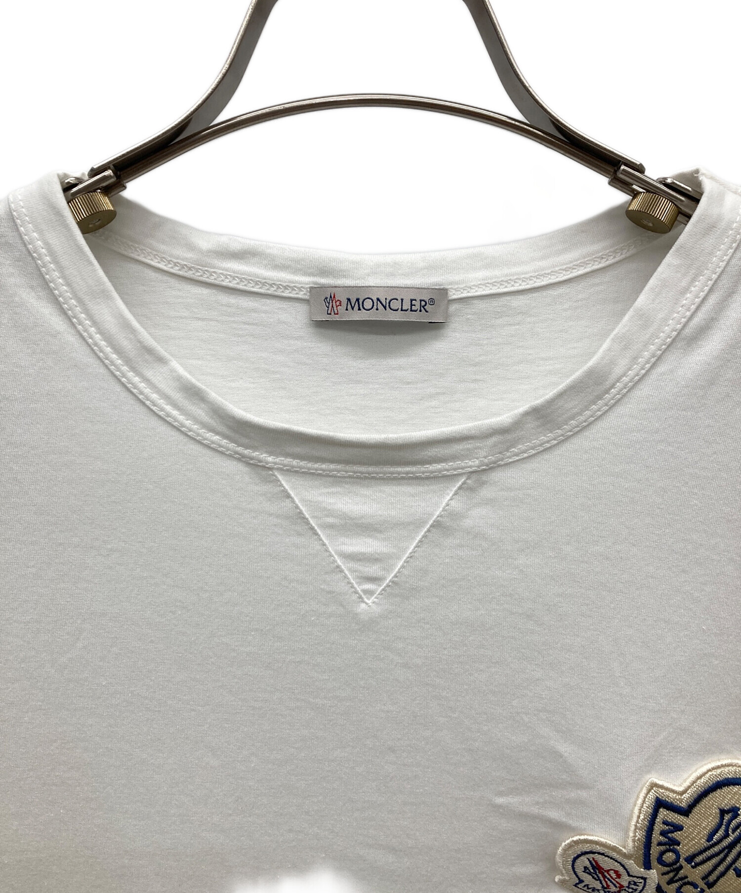 中古・古着通販】MONCLER (モンクレール) MAGLIA T-SHIRT ホワイト