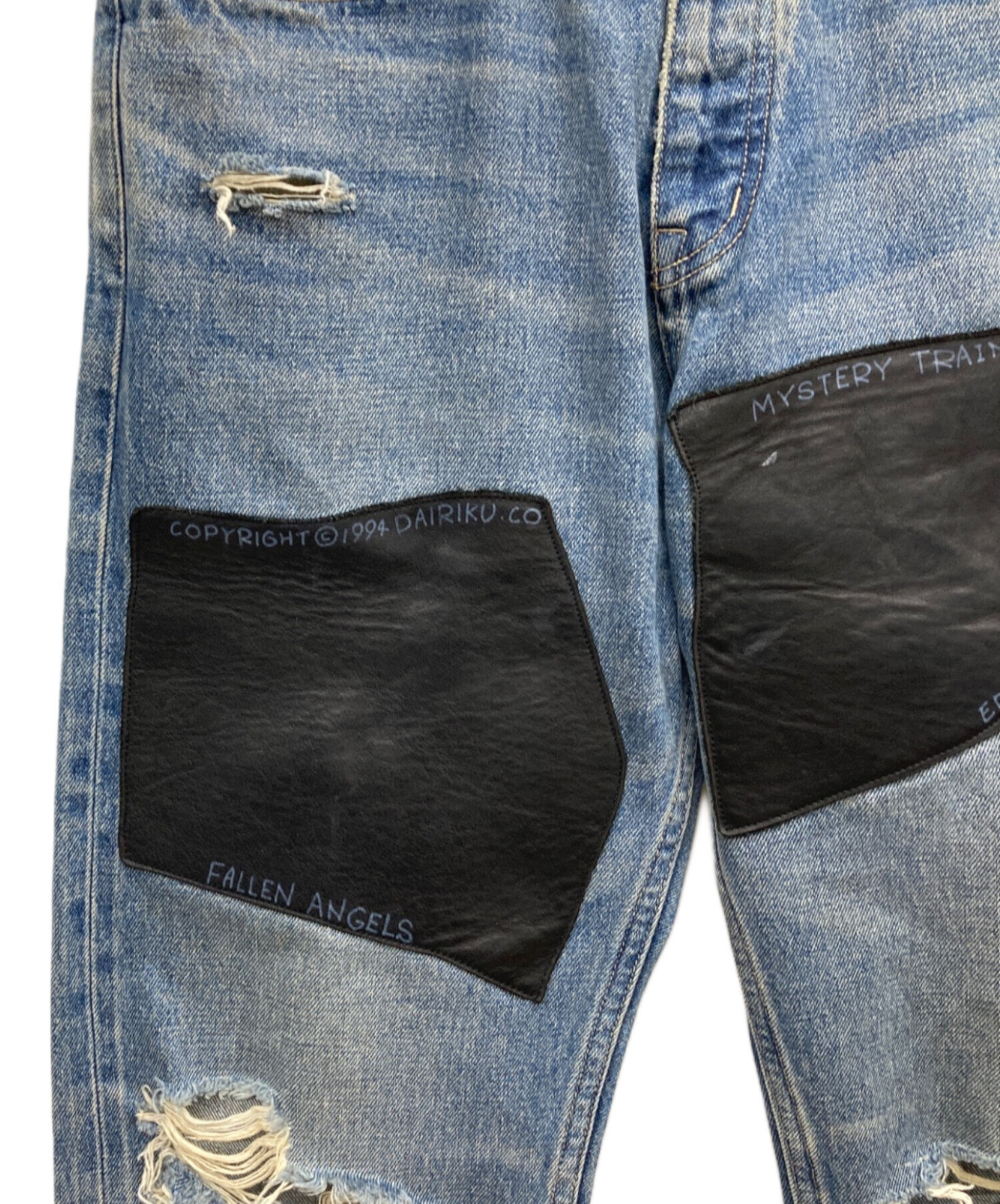 中古・古着通販】DAIRIKU (ダイリク) Painted ＆ Leather Patch Slim