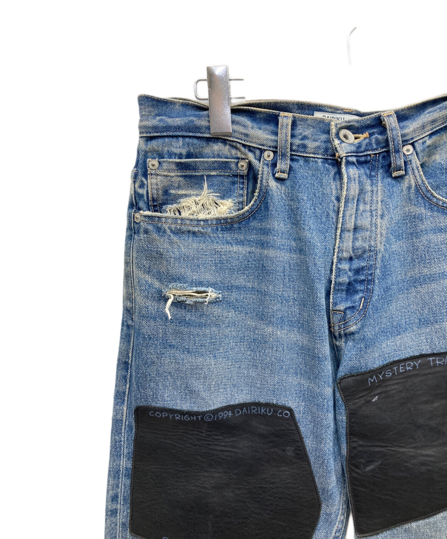 中古・古着通販】DAIRIKU (ダイリク) Painted ＆ Leather Patch Slim