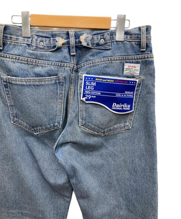 中古・古着通販】DAIRIKU (ダイリク) Painted ＆ Leather Patch Slim