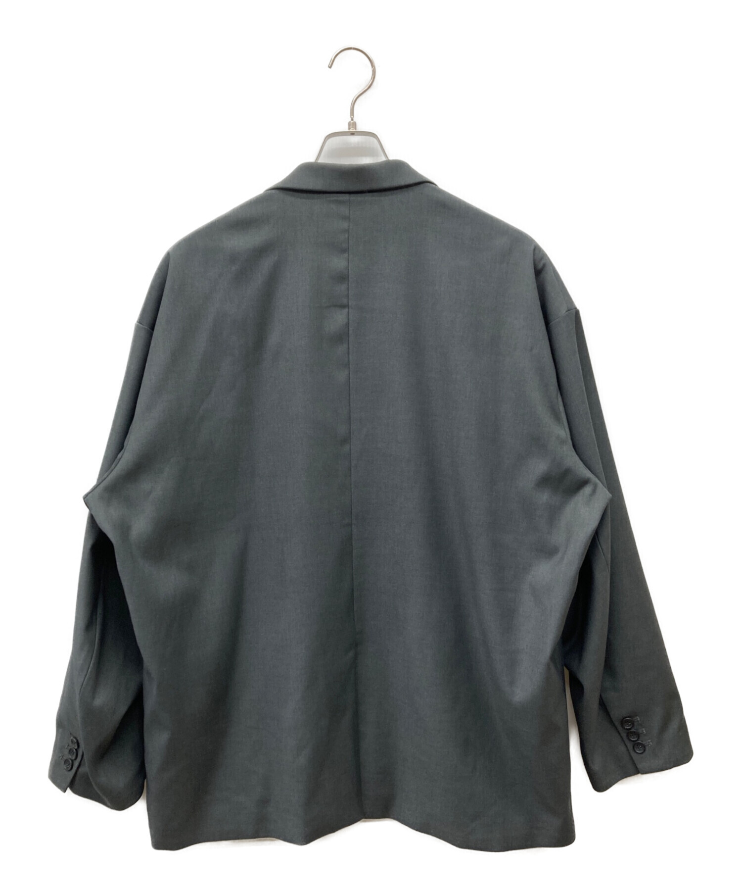 soerte オーバーサイズダブルブレストジャケット グレー系その他 中古・古着通販】soerte (ソエルテ) オーバーサイズダブルブレスト
