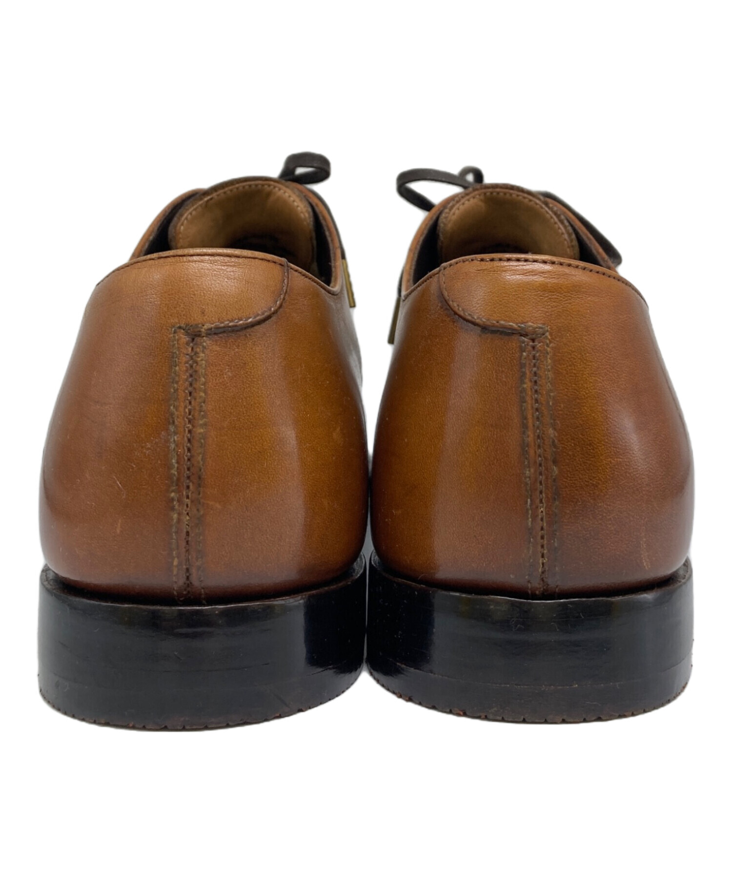 【美品】 チャーチ 革靴 ドレスシューズ 70F ストレート 内羽根 ブラック 中古・古着通販】CHURCH'S (チャーチ) 内羽根ストレートチップシューズ