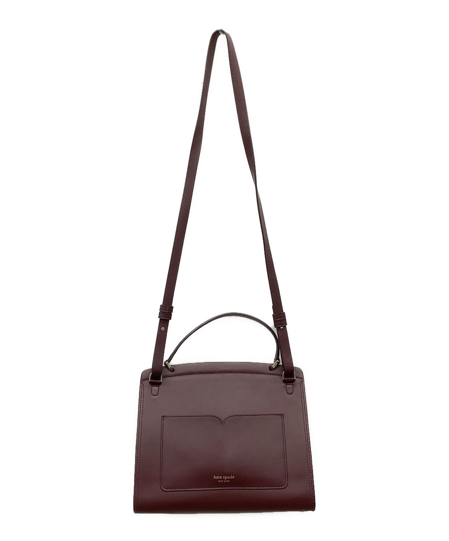 【未使用】ケイトスペード スペンサー サッチェル 2way バイカラー チャーム 中古・古着通販】Kate Spade (ケイトスペード) ぺブルレザー ロミー