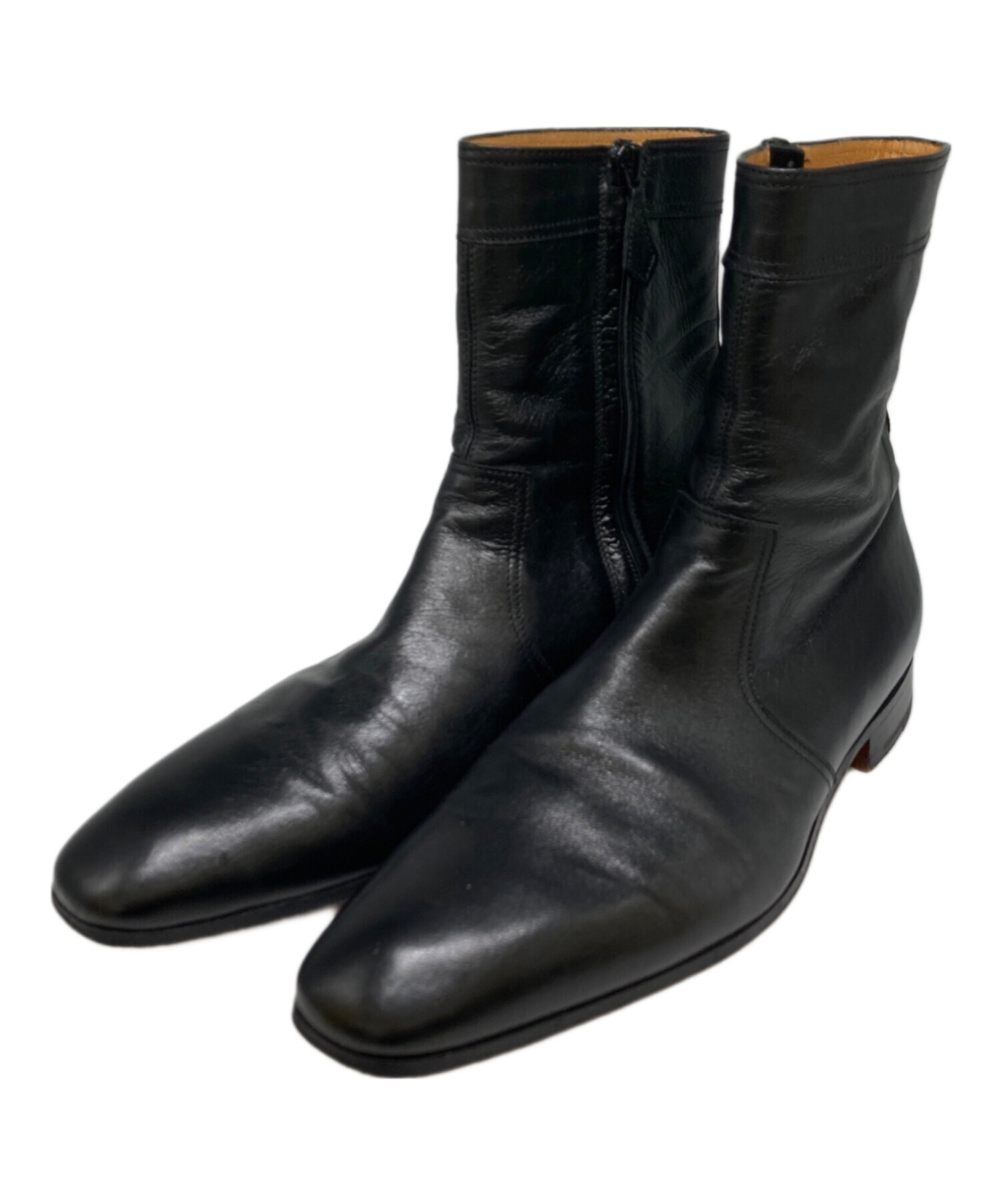 中古・古着通販】HERMES (エルメス) レザーサイドジップブーツ