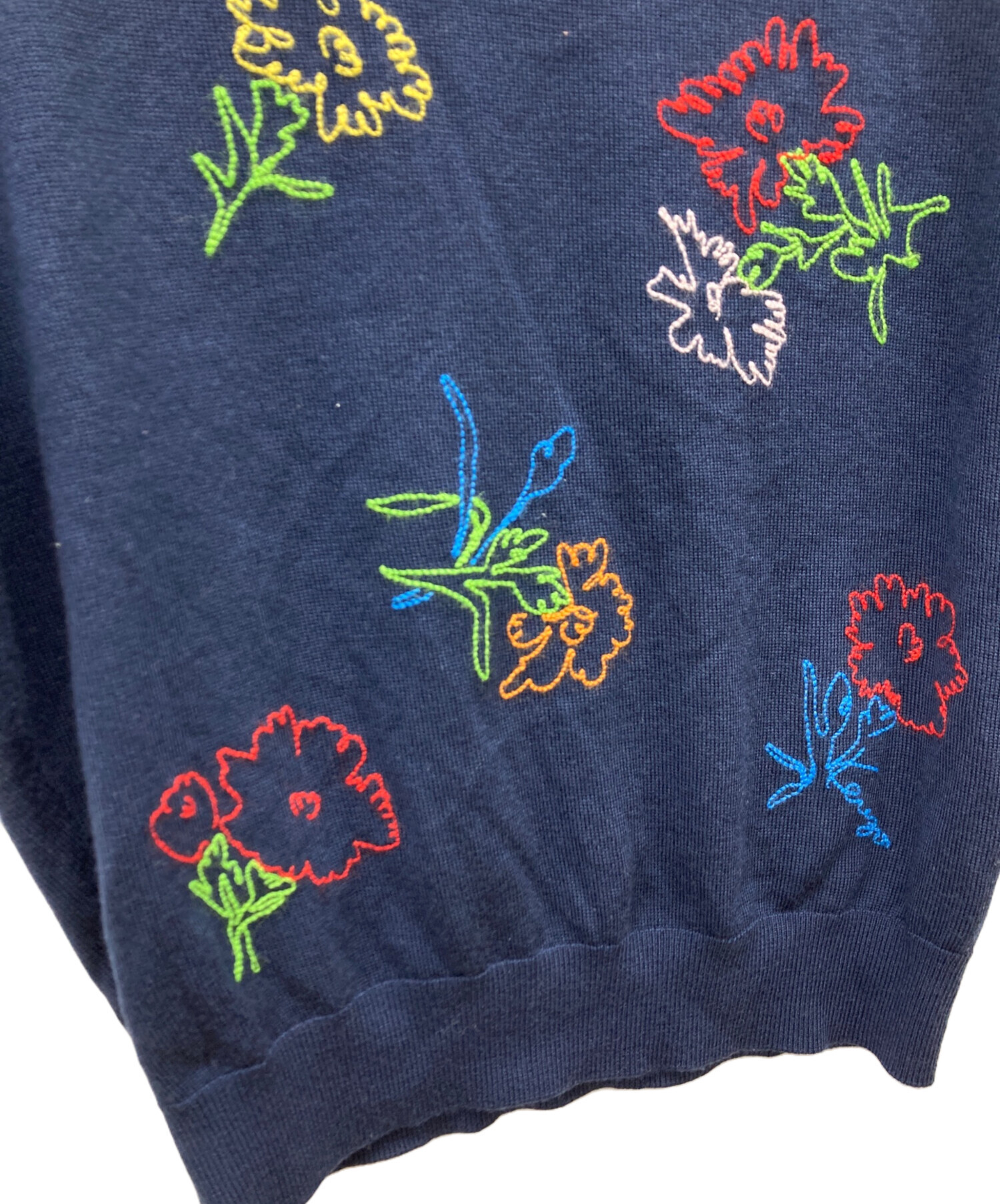 中古・古着通販】KENZO (ケンゾー) フラワーエンブロイダリーS/Sニット