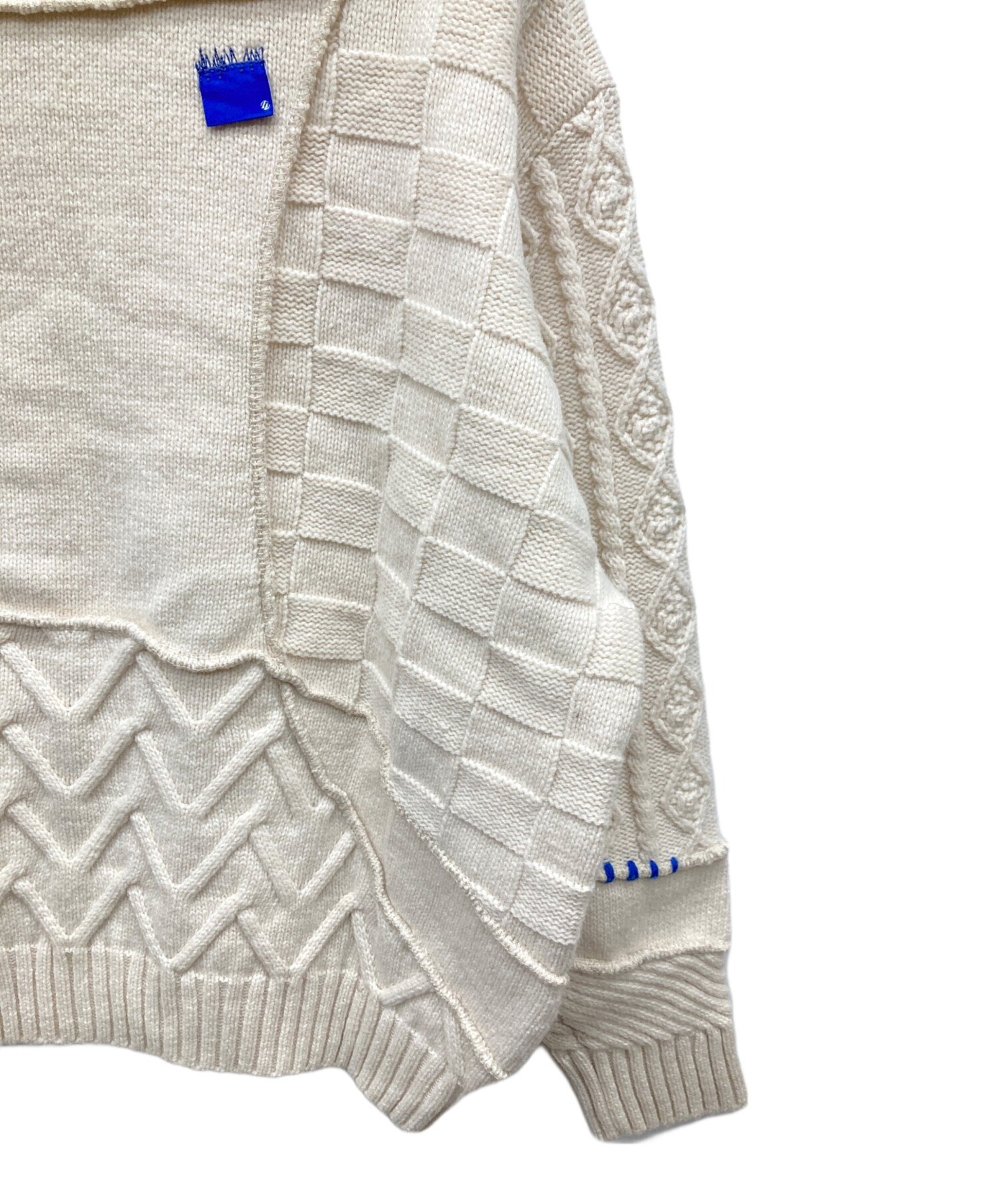 ⭐︎週末限定値下げ⭐︎ZARA×ADERERROR ニットカーディガンパッチワーク ☆【Ader Error x Zara】☆Patchwork Knit Cardiga.n Multi