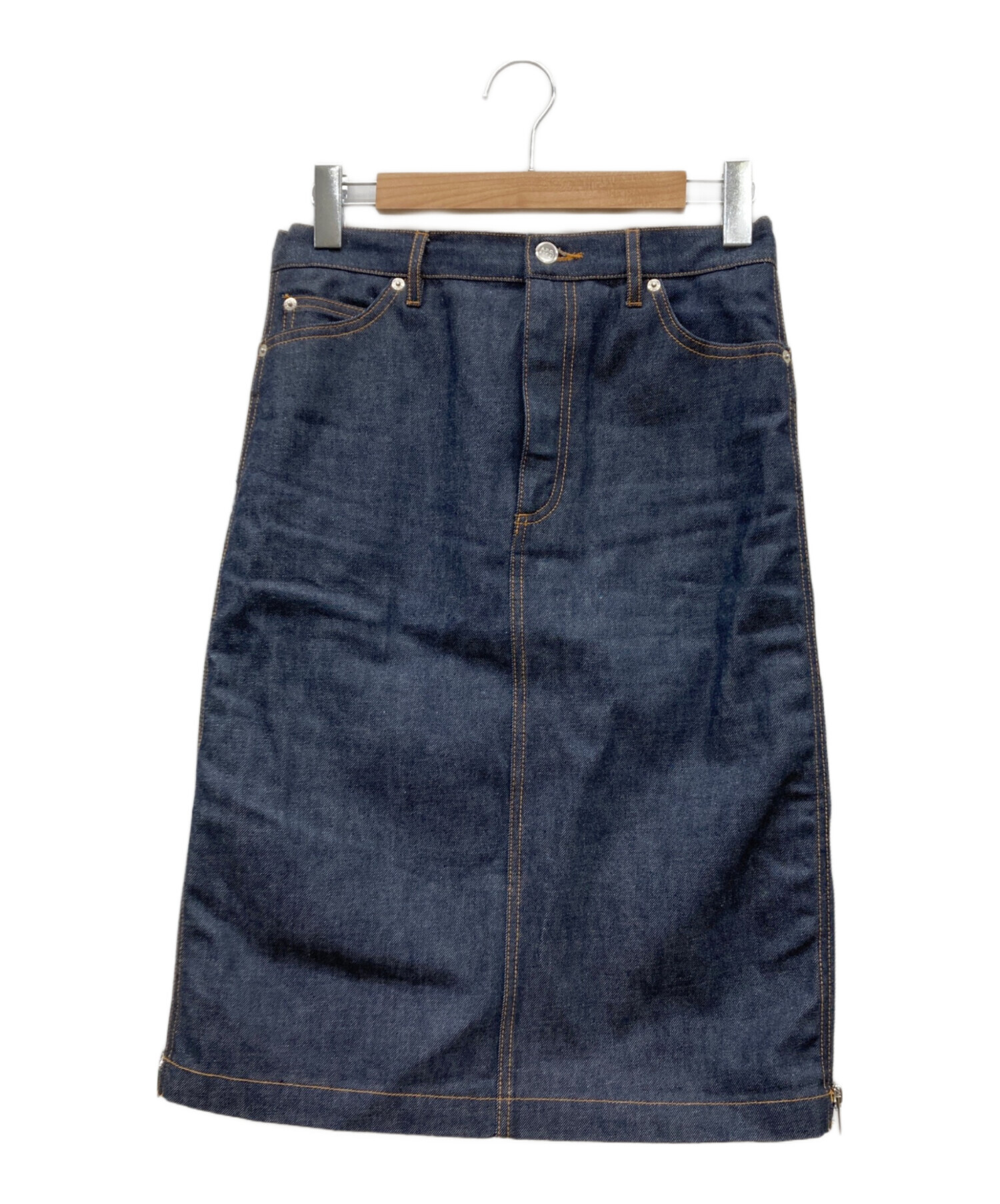 A.P.C. × sacai デニムスカート 中古・古着通販】A.P.C. (アーペーセー) sacai (サカイ) サイドジップ