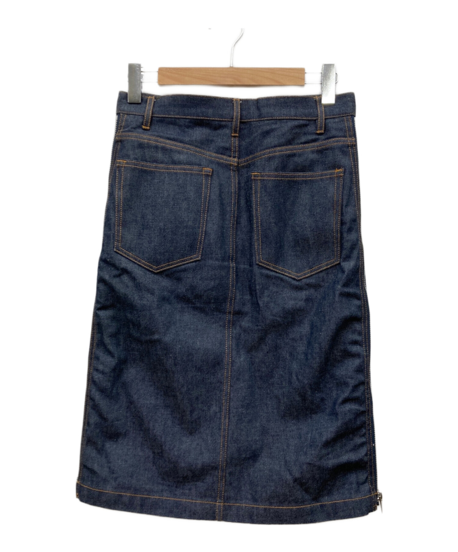 A.P.C. × sacai デニムスカート 中古・古着通販】A.P.C. (アーペーセー) sacai (サカイ) サイドジップ