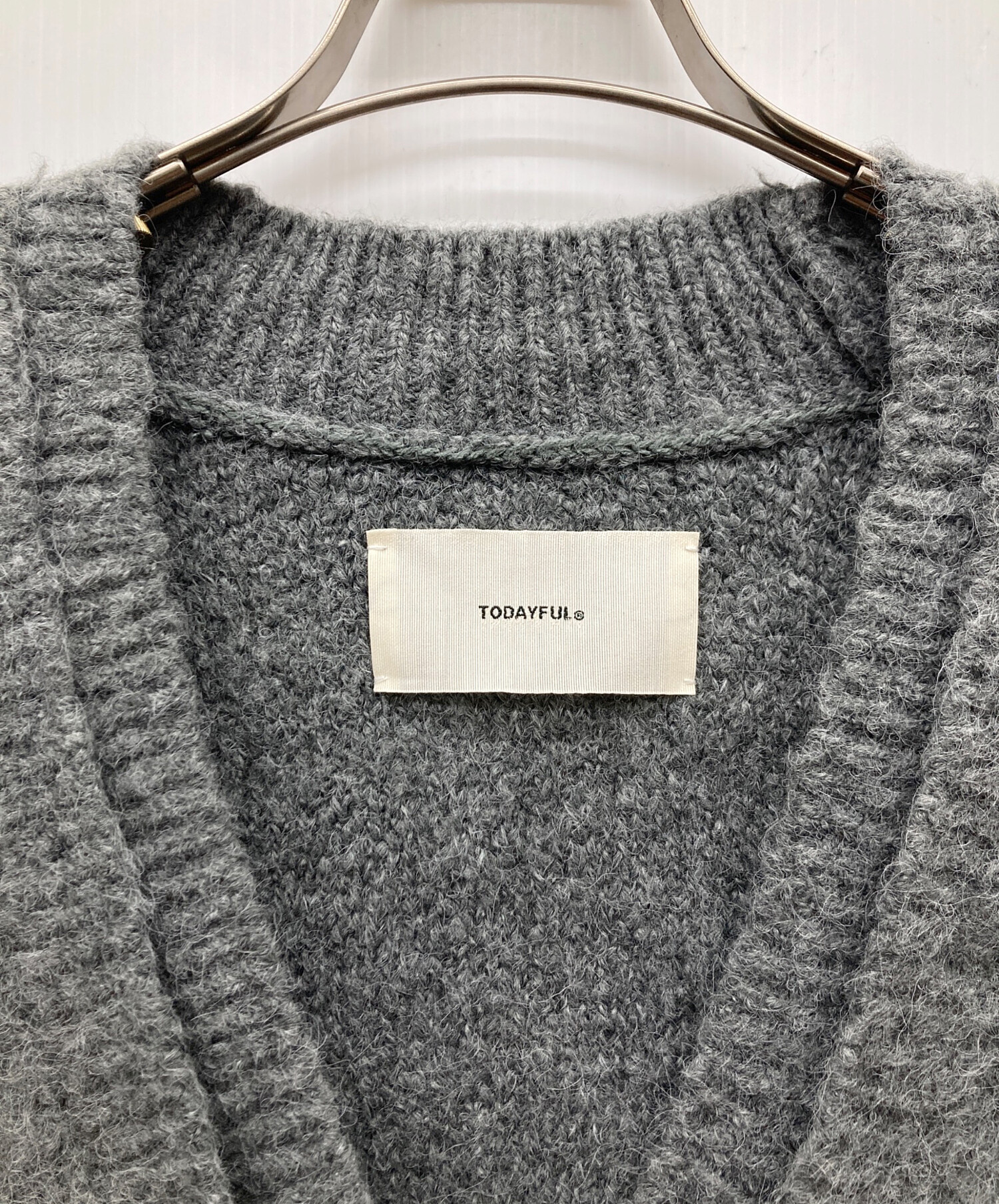 中古・古着通販】TODAYFUL (トゥデイフル) Brashed Vneck Cardigan