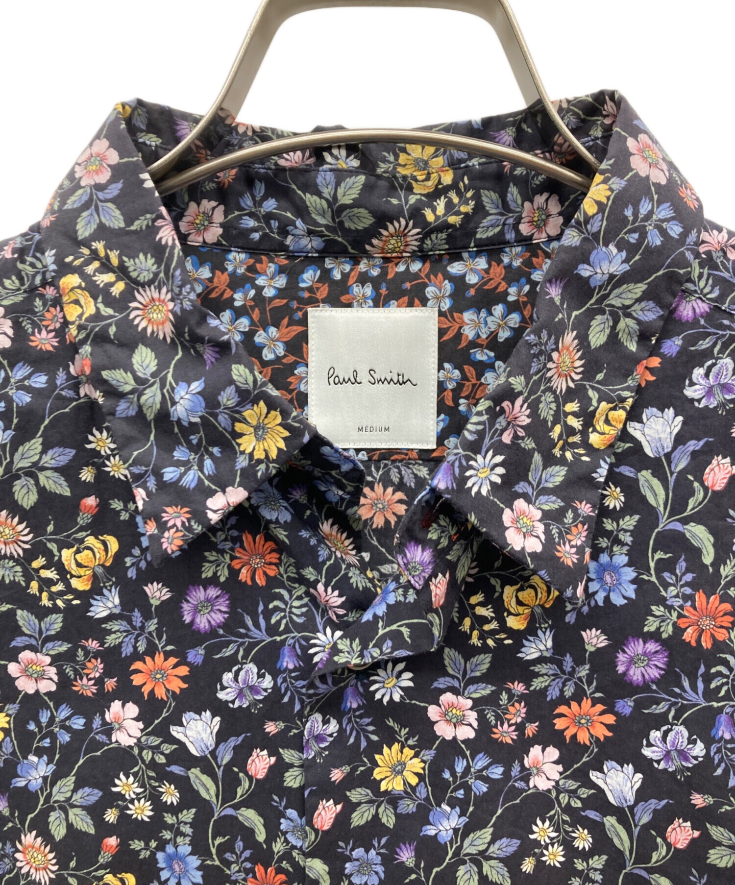 中古・古着通販】PAUL SMITH (ポールスミス) 花柄シャツ ネイビー