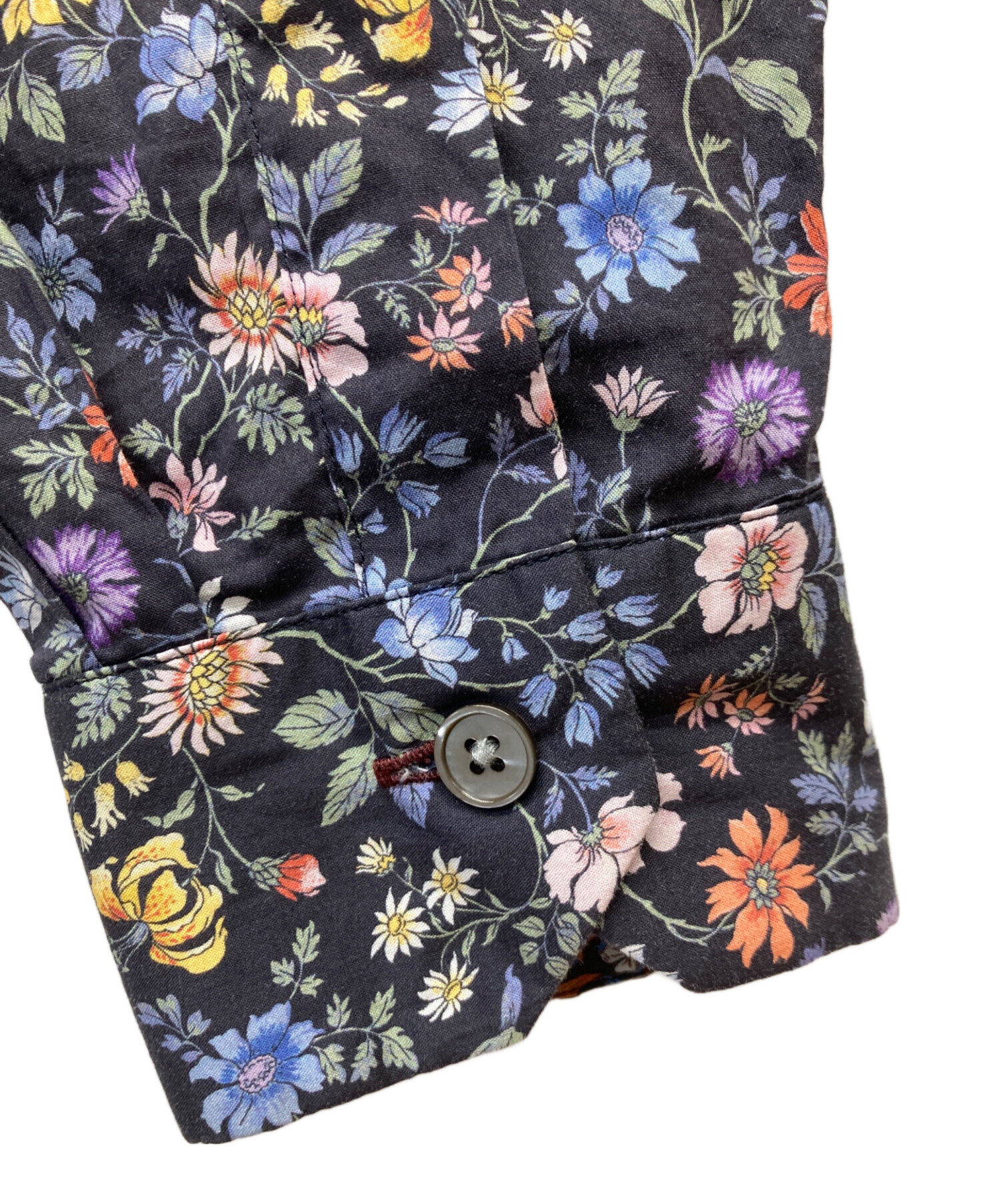 中古・古着通販】PAUL SMITH (ポールスミス) 花柄シャツ ネイビー