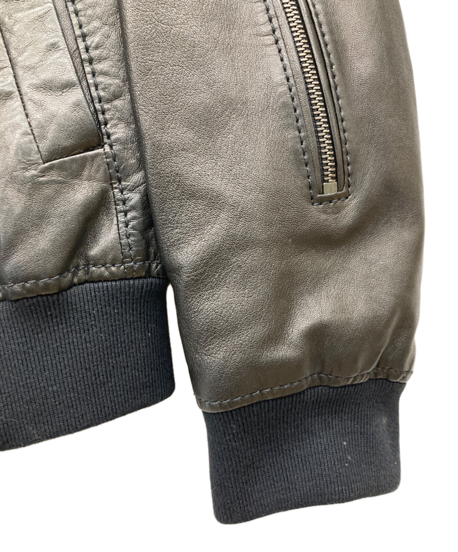 中古・古着通販】HUGO BOSS (ヒューゴ ボス) ラムレザーライダース